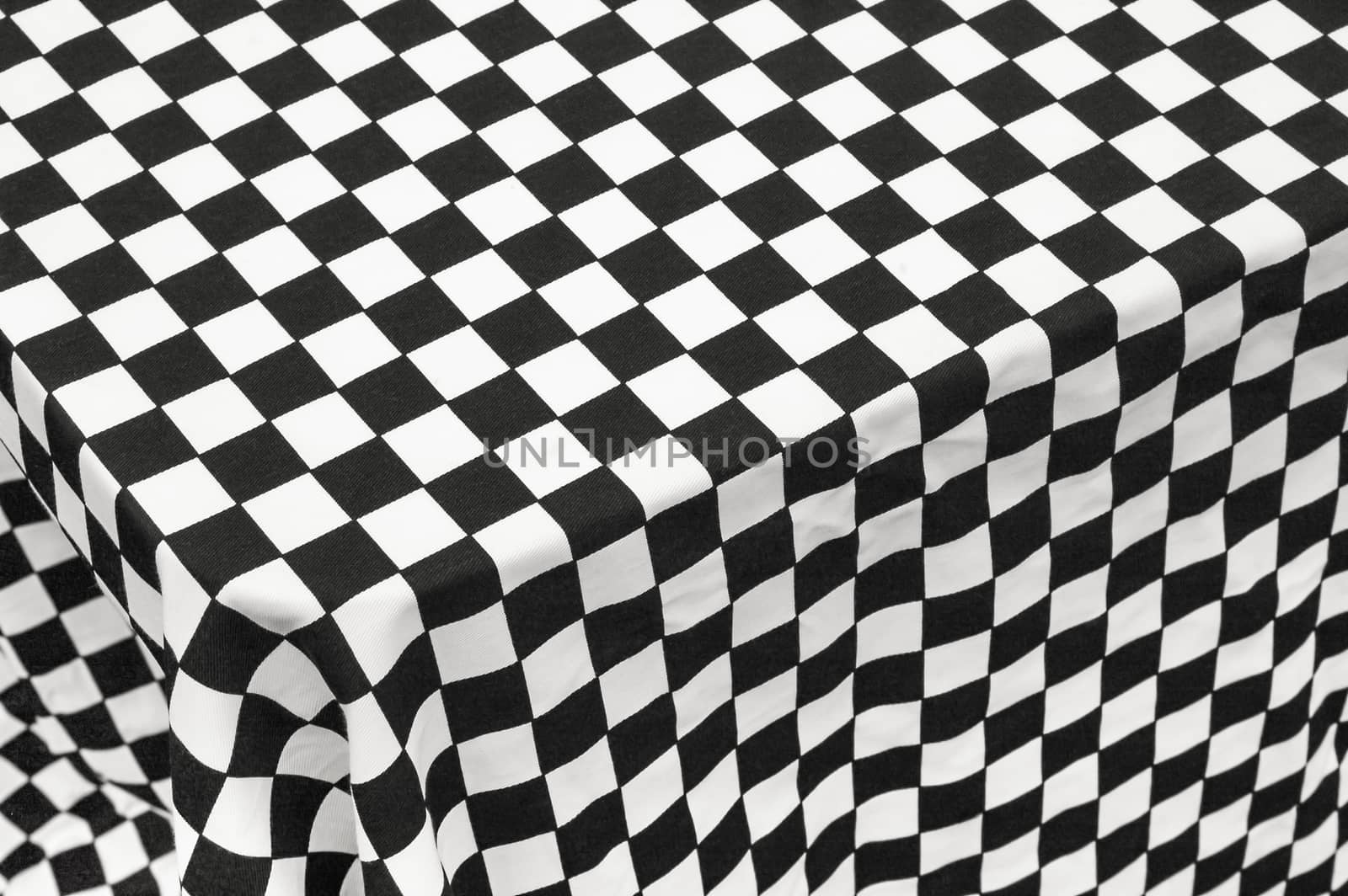 checkered tablecloth by nelsonart