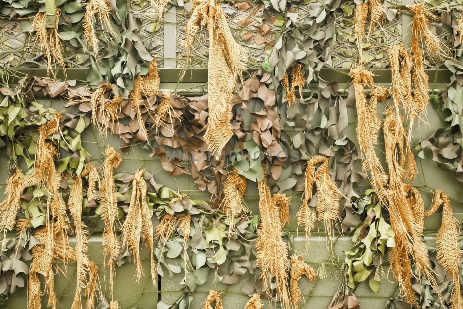 background of military camouflage netting