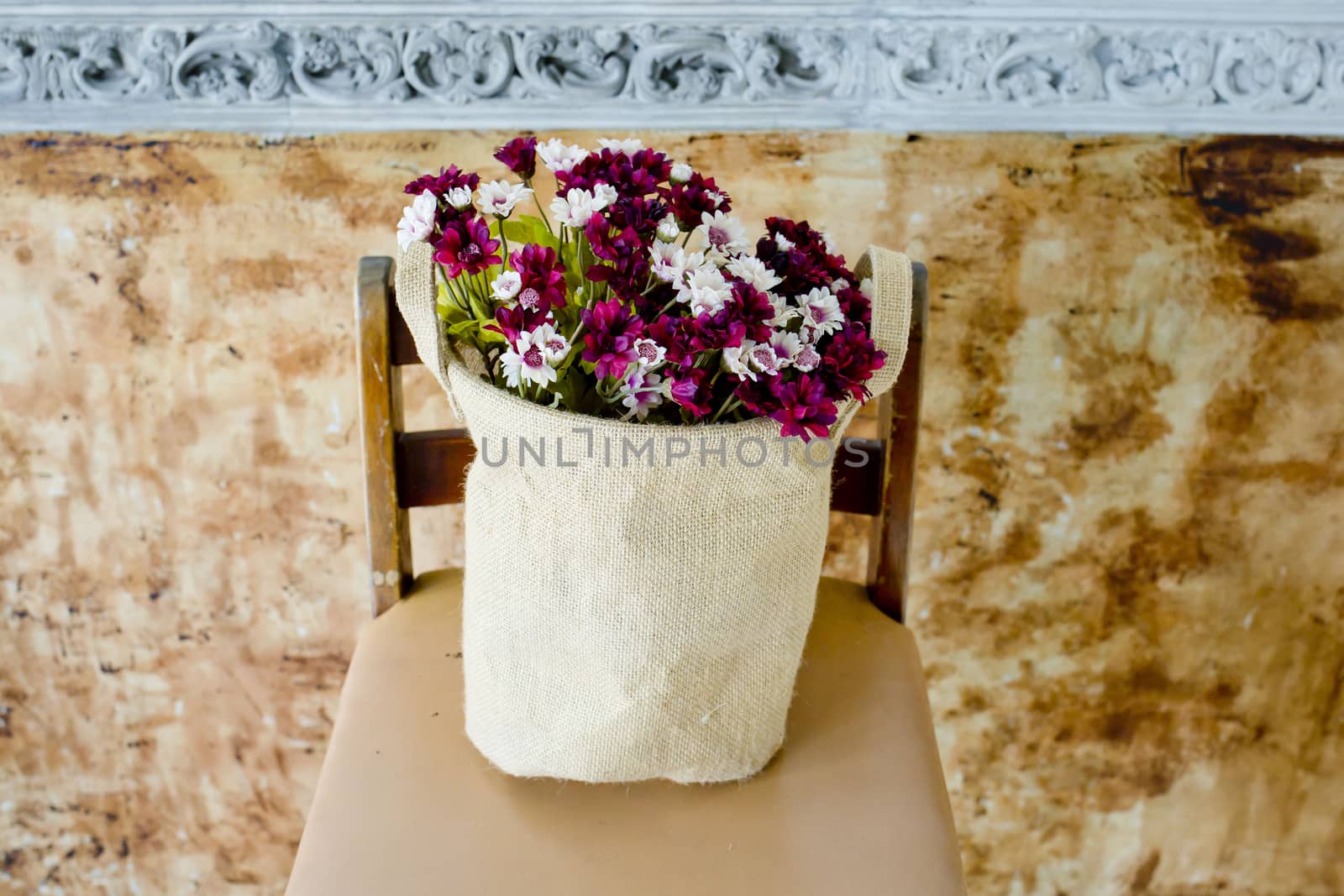 colorful flowers in a basket