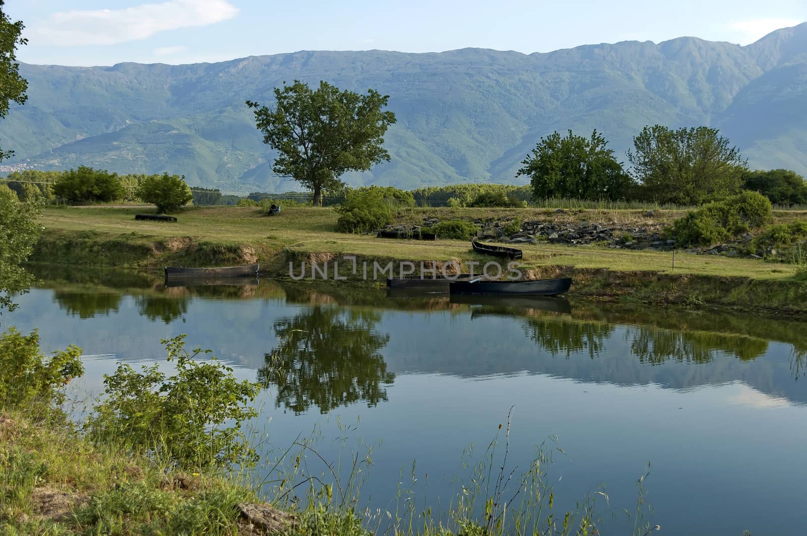 Kerkini lake and mountain ecoarea at nord Greece