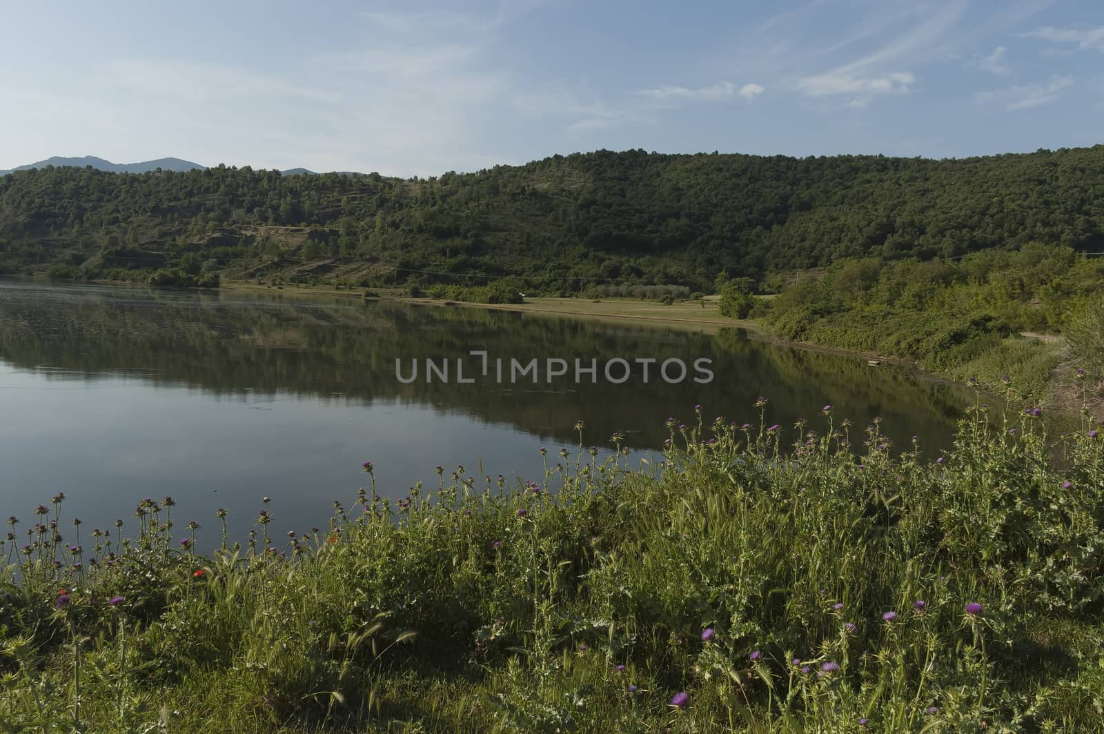 Kerkini lake and mountain ecoarea at nord Greece