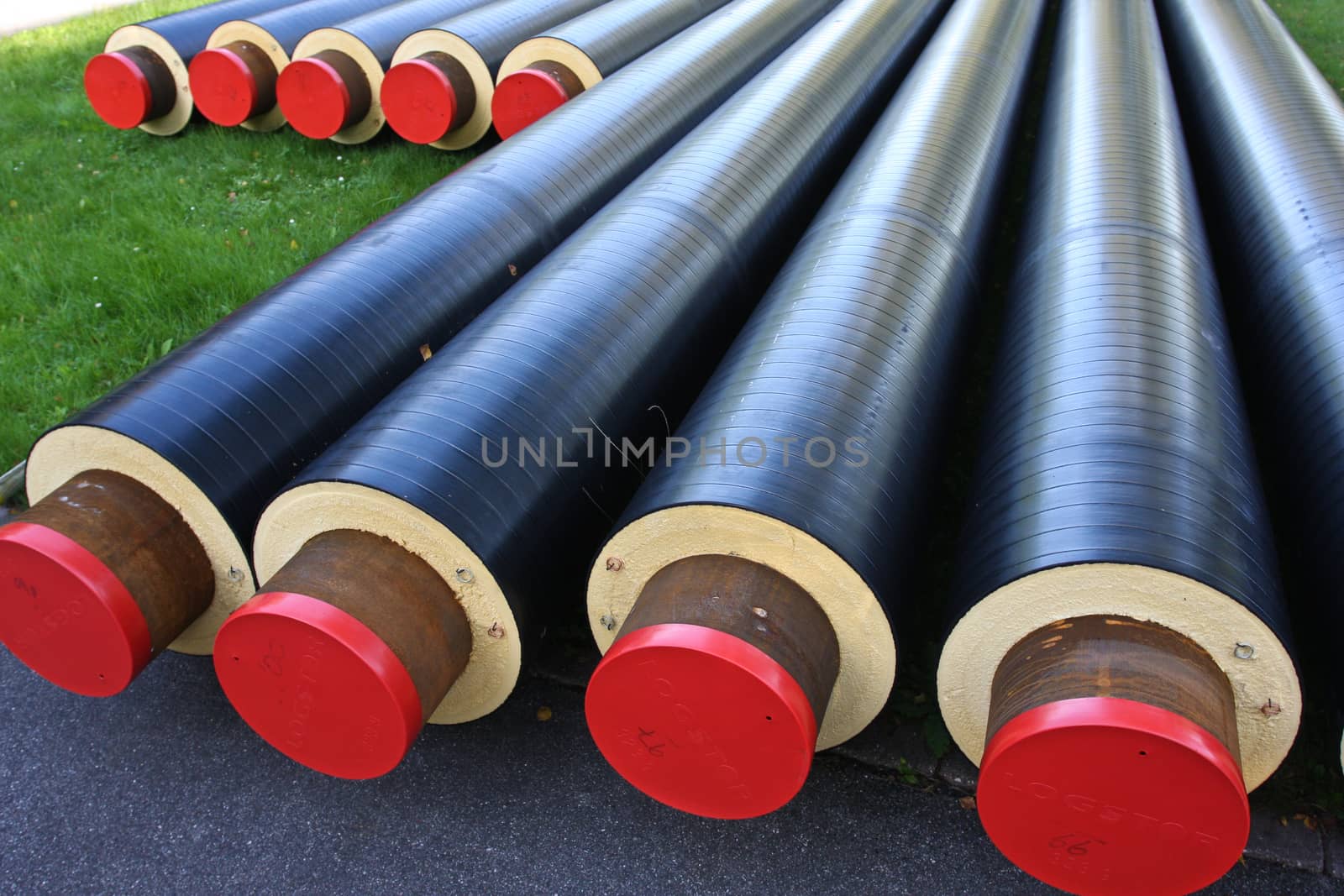 Pipes used for district heating