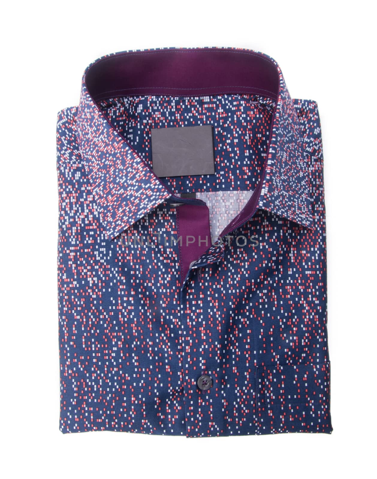 shirt. mens shirt folded on background