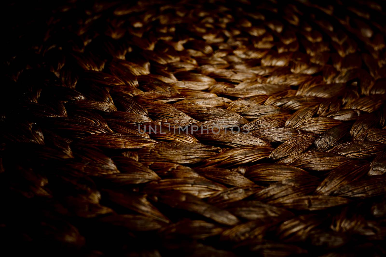 Texture of a wicker basket.