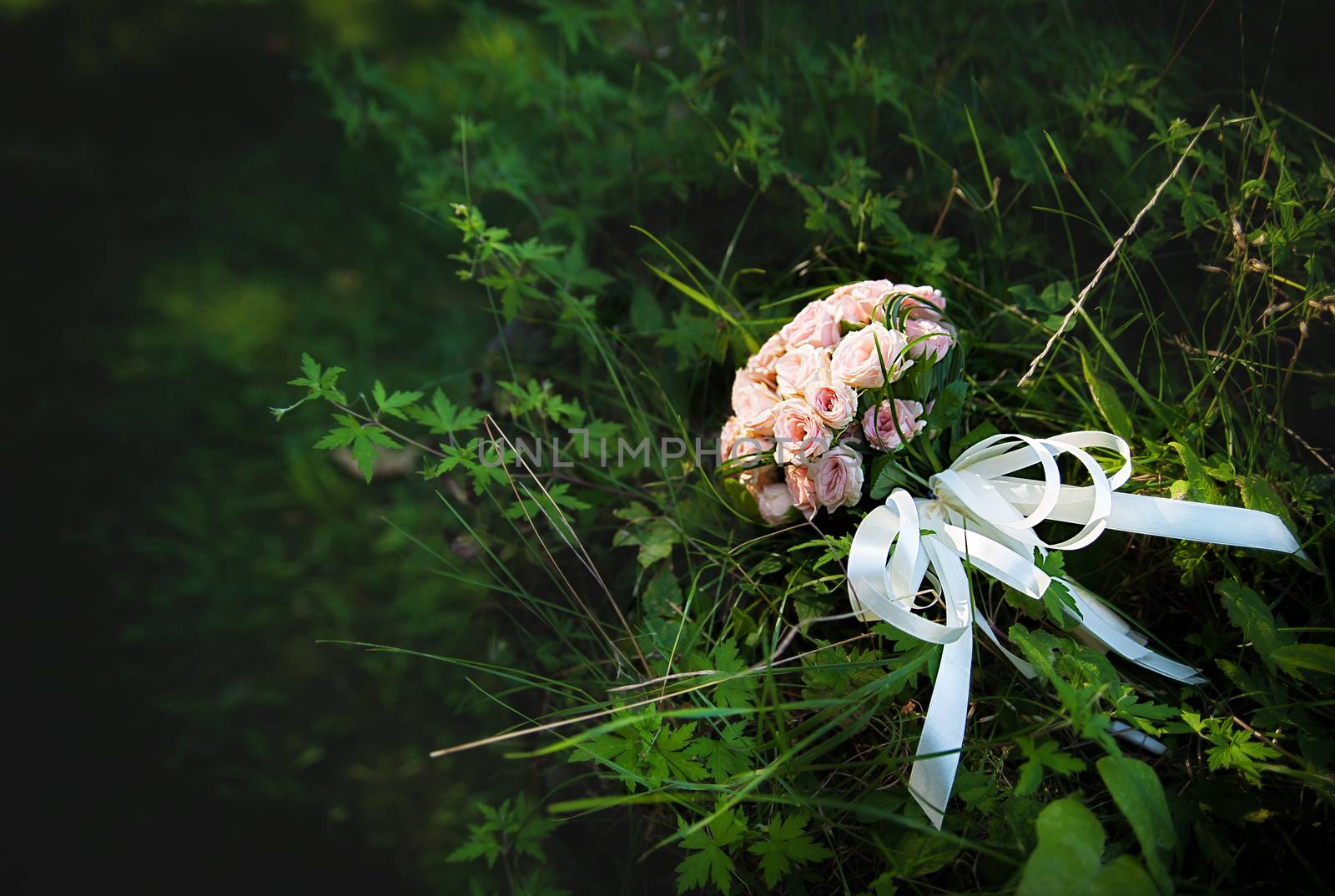 beautiful wedding pink flowers bouquet by sfinks