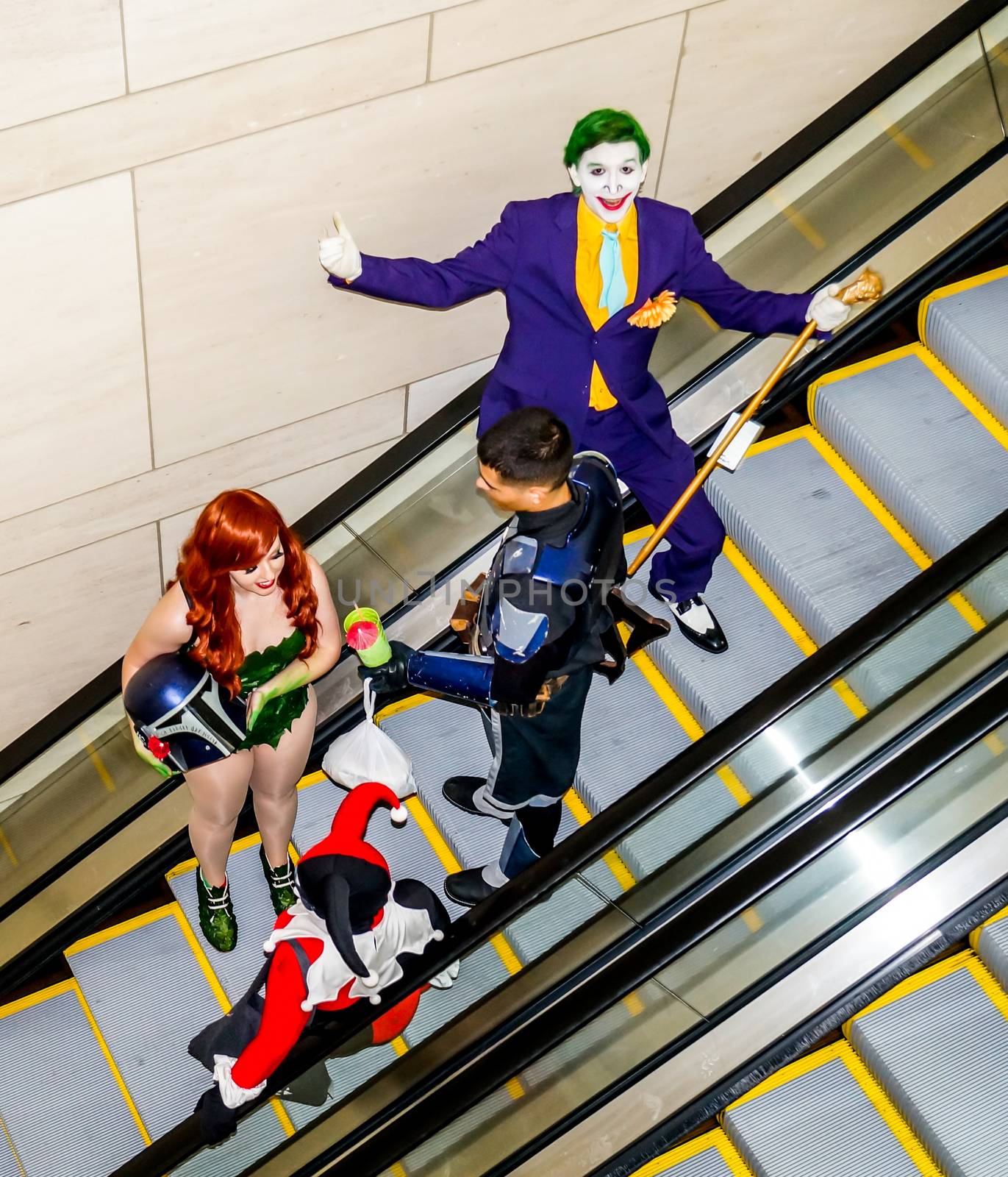 Raleigh, NC, USA - May 23, 2014: Animazement 2014 anime convention attendee cosplayers at the Raleigh Convention Center on May 23, 2014, in Raleigh, North Carolina