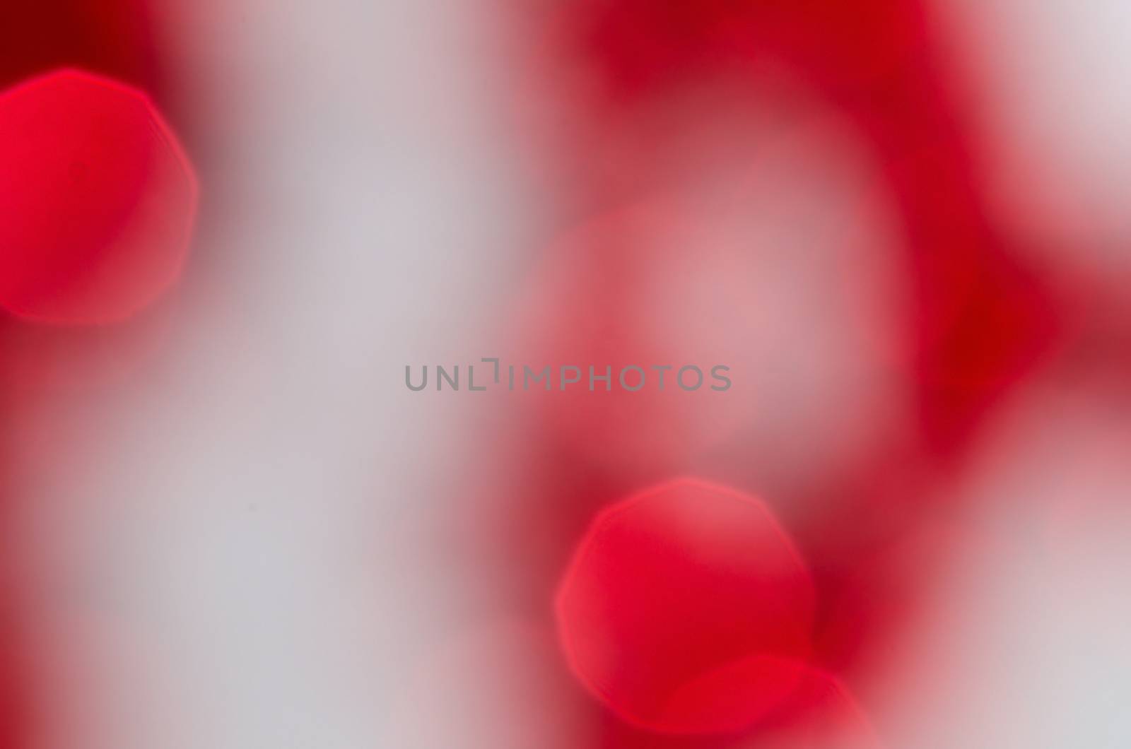 Abstract red circle christmas lights as background.