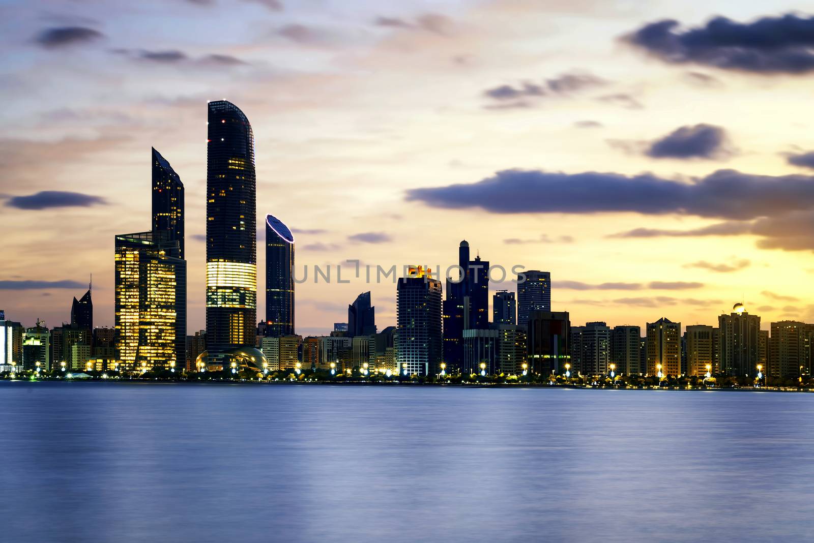 Abu Dhabi Skyline by ventdusud