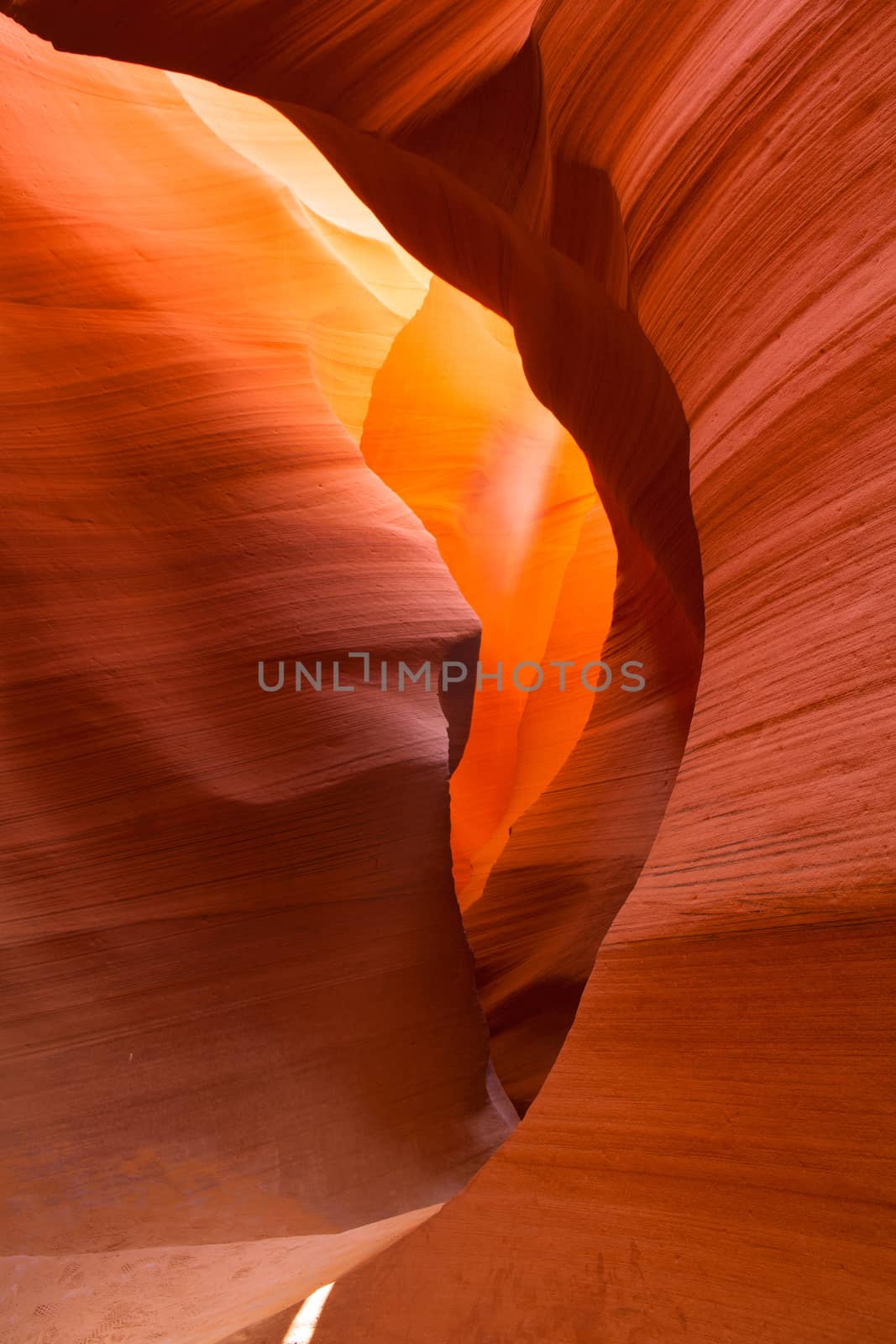 Sandstone waves and colors inside iconic Antelope Canyon, Arizona