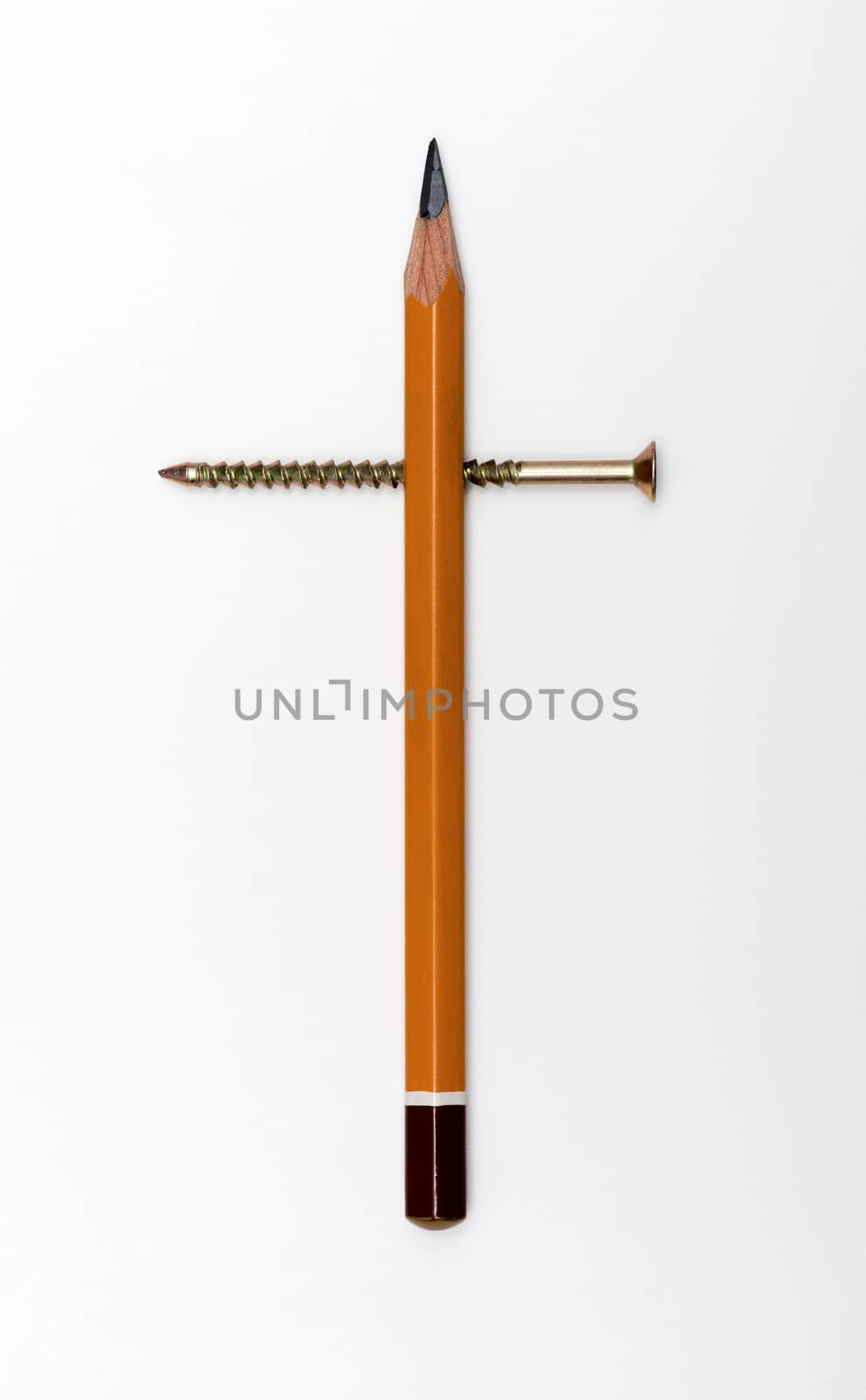 screw screwed in pencil by DNKSTUDIO