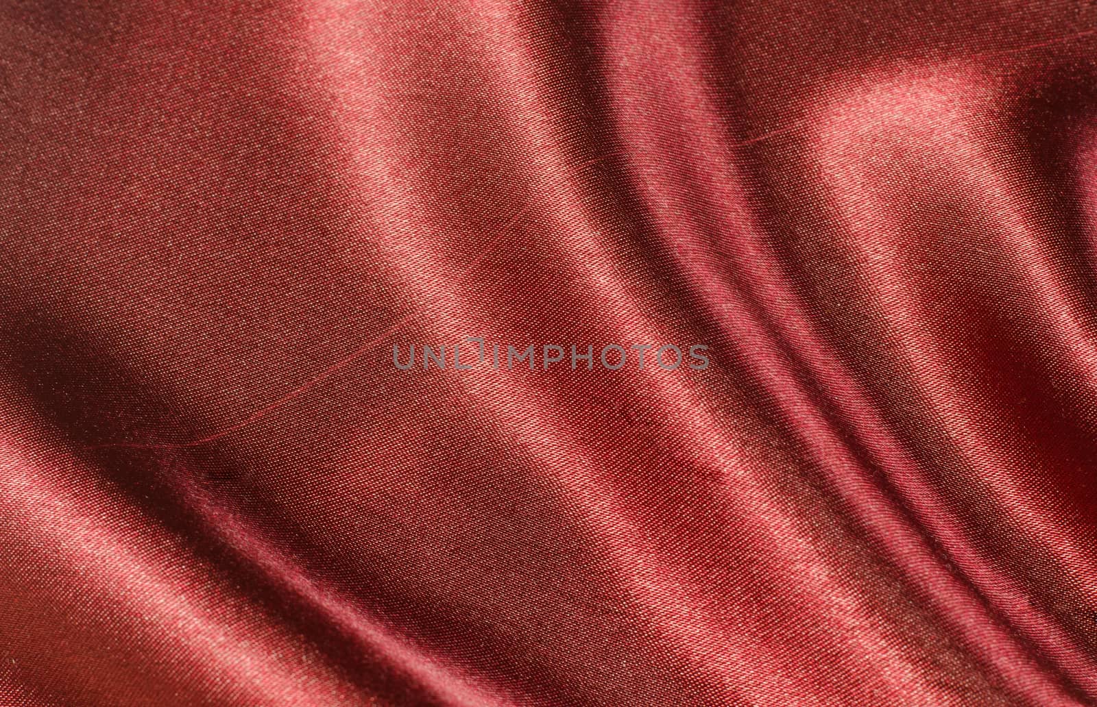 red satin silk fabric 