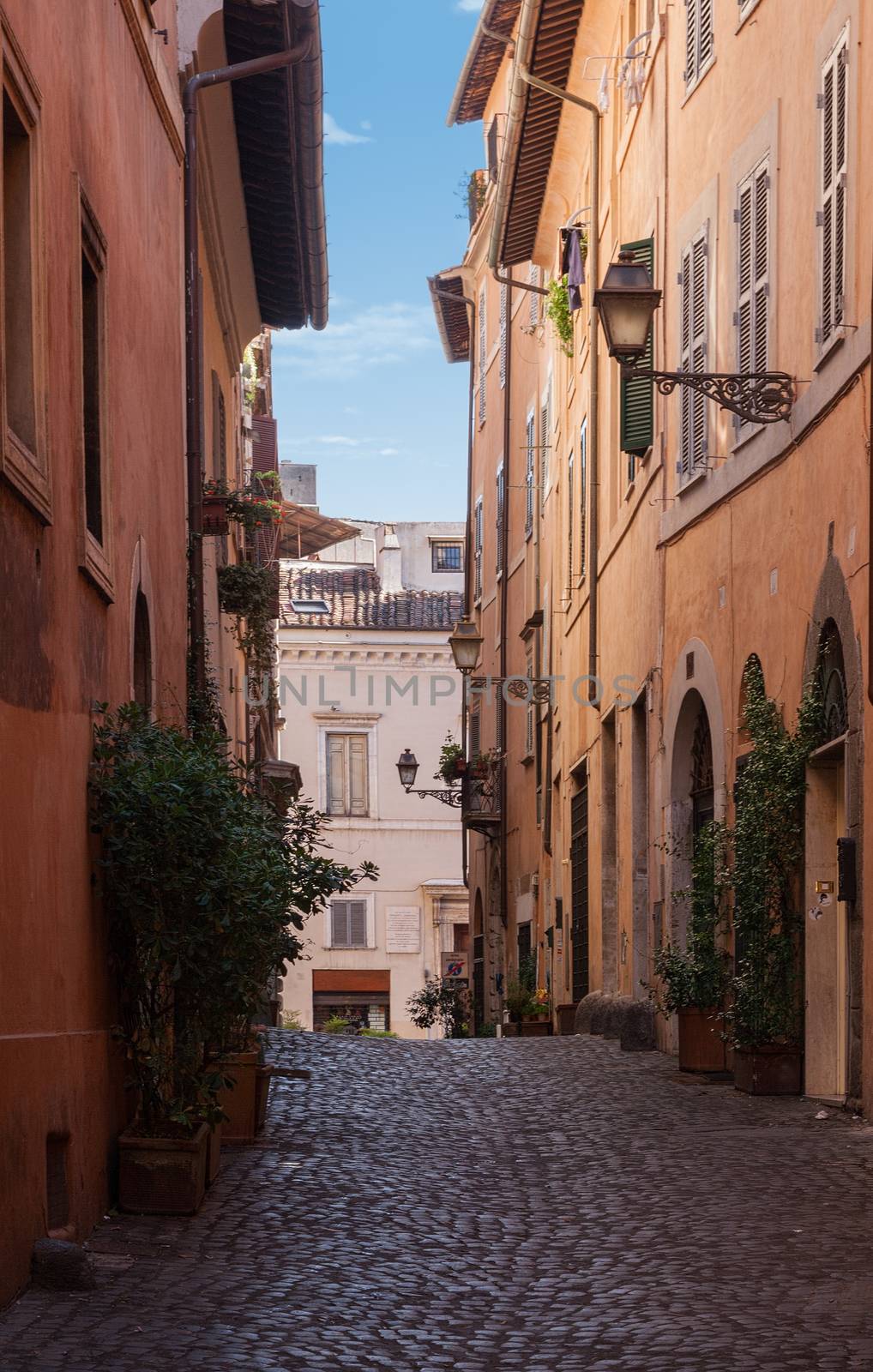 Street ghetto in Rome. Italy