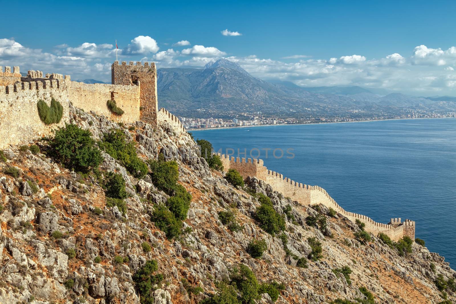 The city and the castle wall