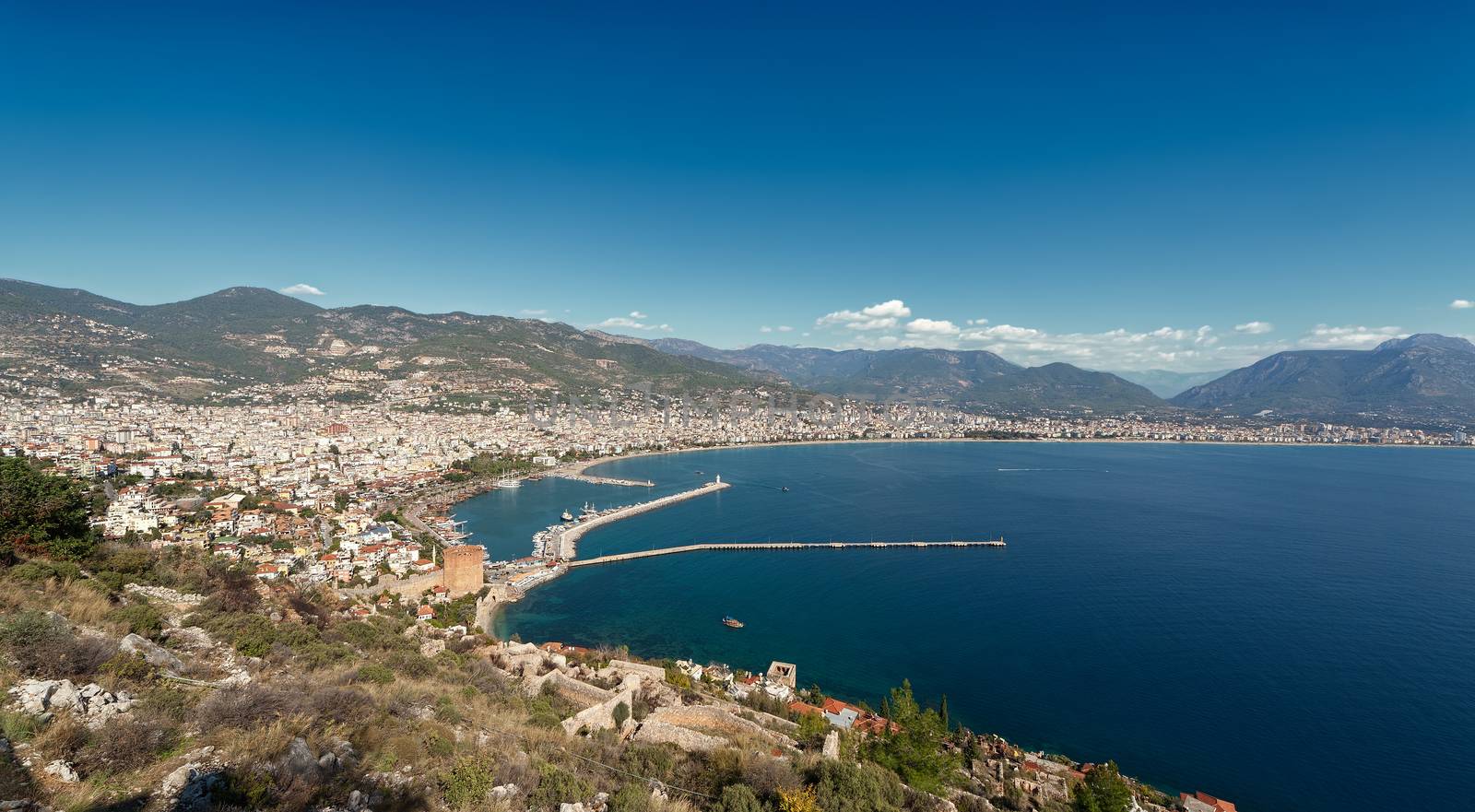 The city and the castle wall