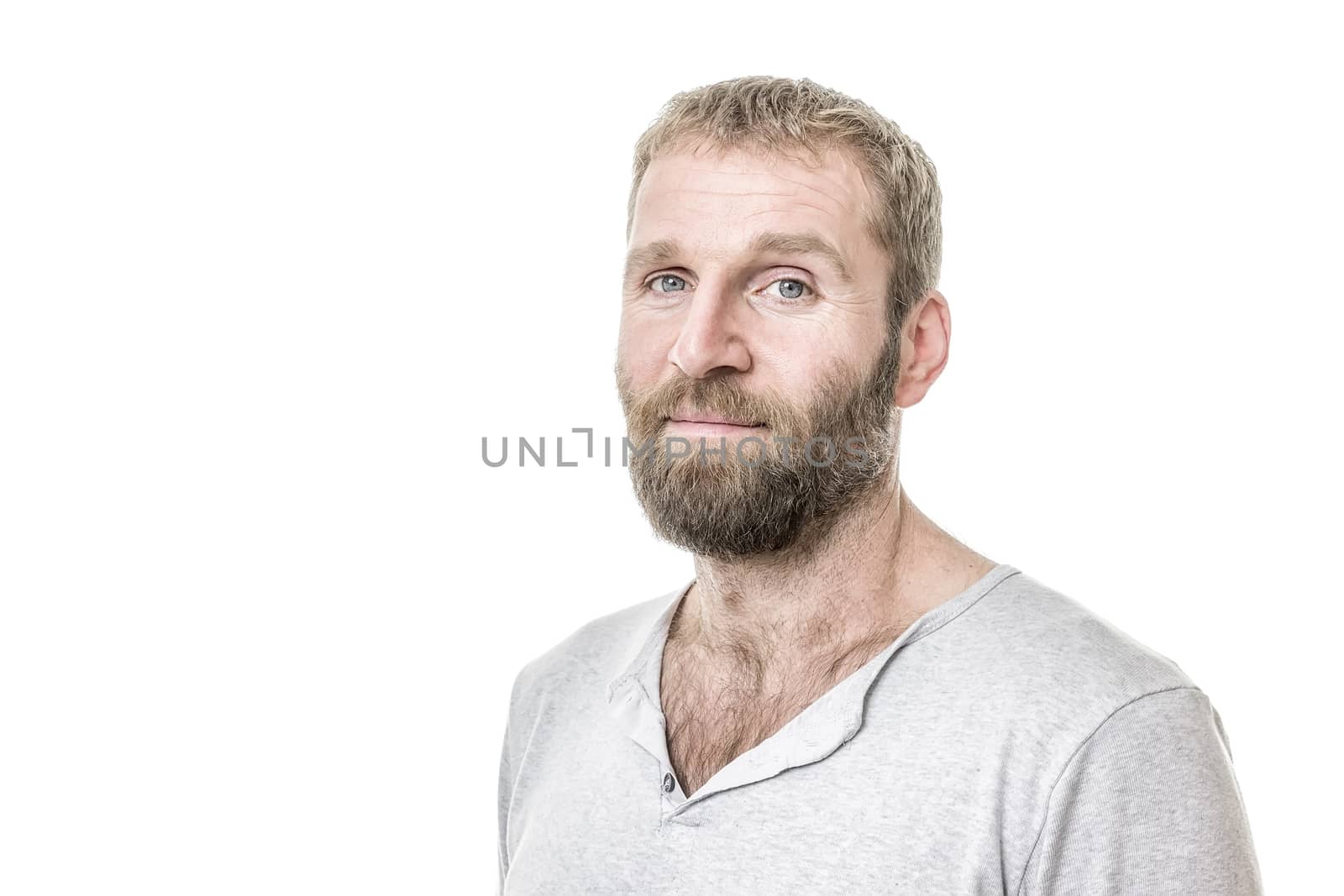 An image of a handsome bearded man casual