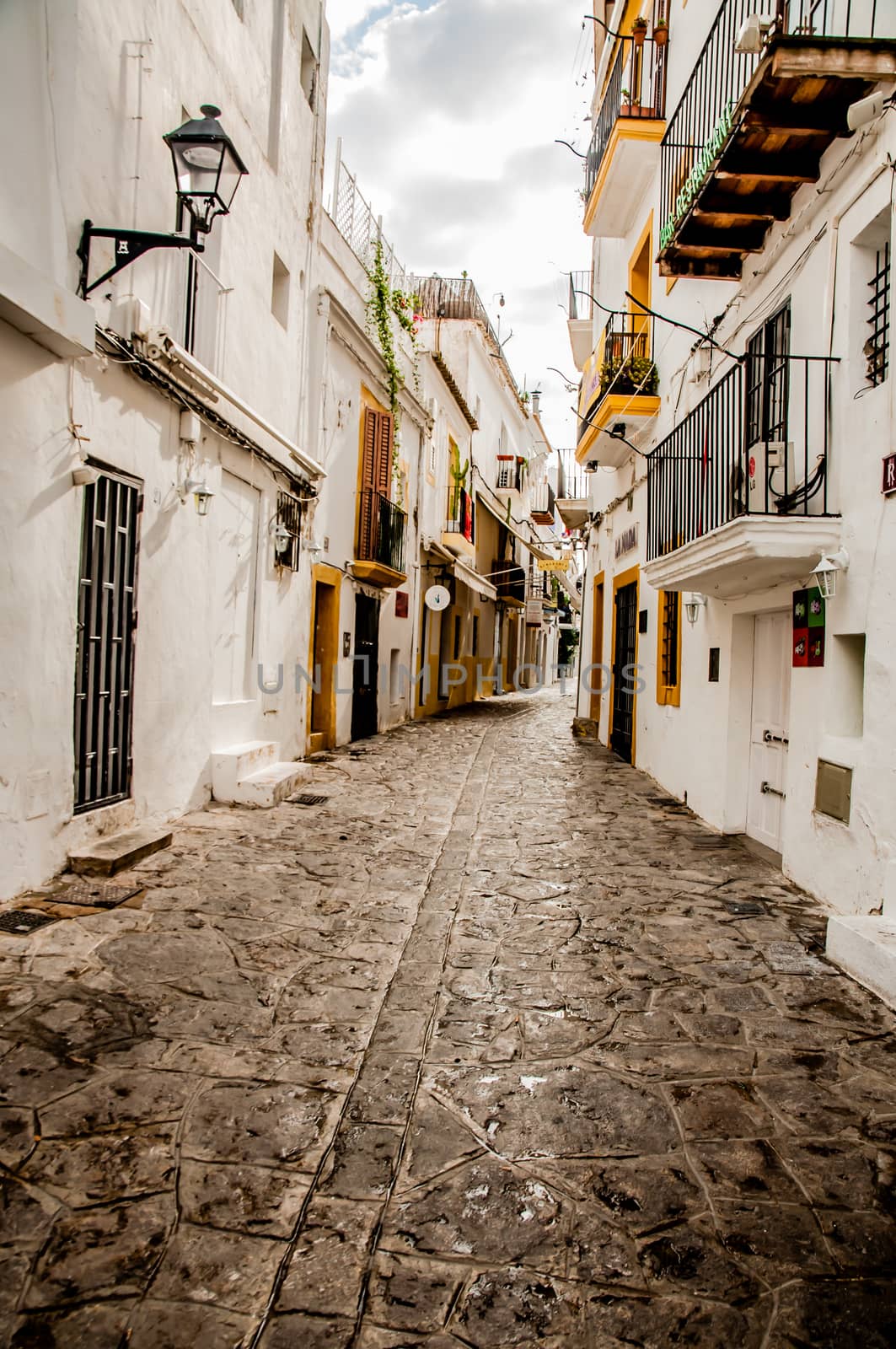 Streets of Old Town Ibiza by JFJacobsz