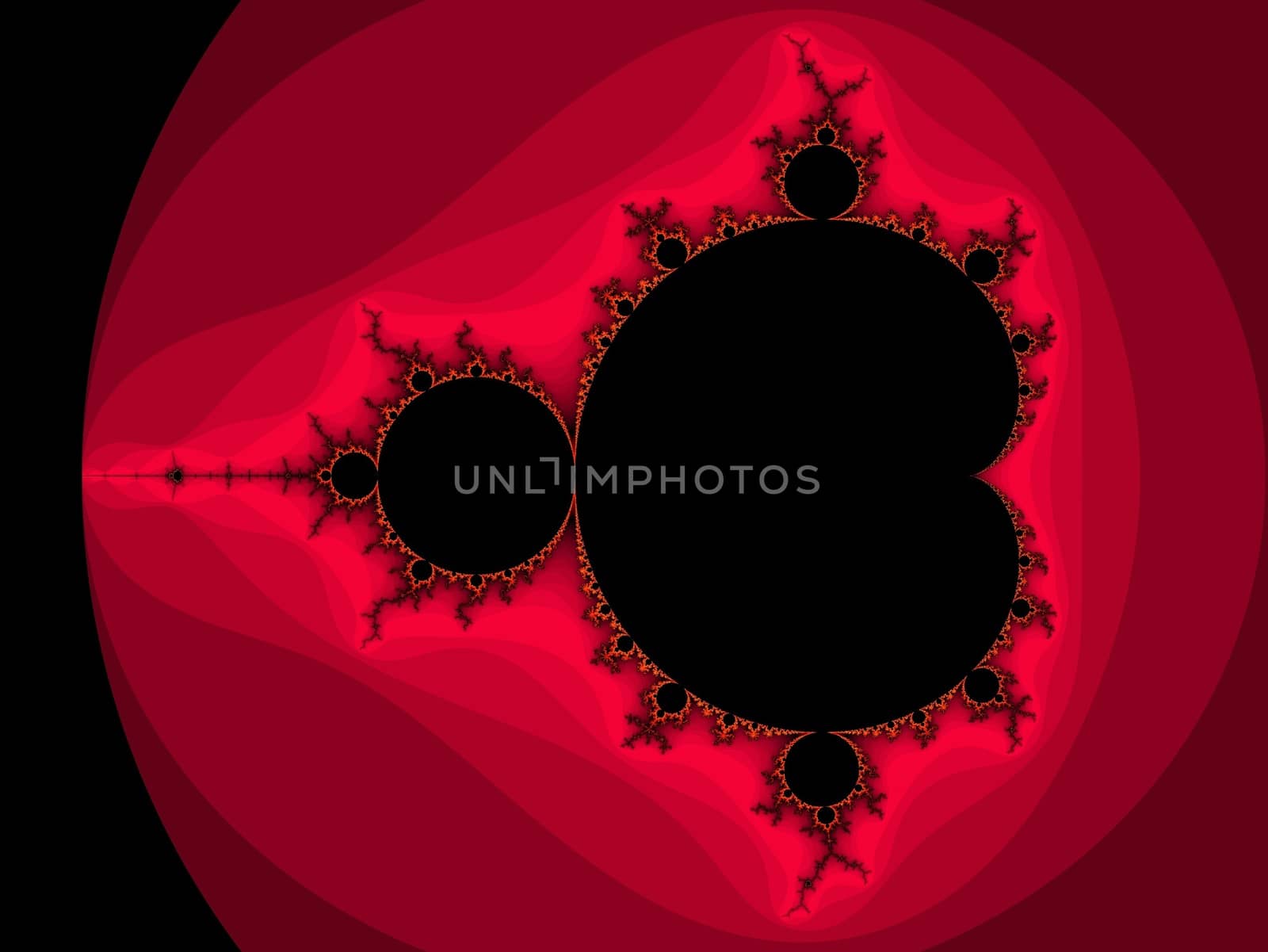 Digital computer graphic - renderi. Abstraction background with fractal Mandelbrot for design.