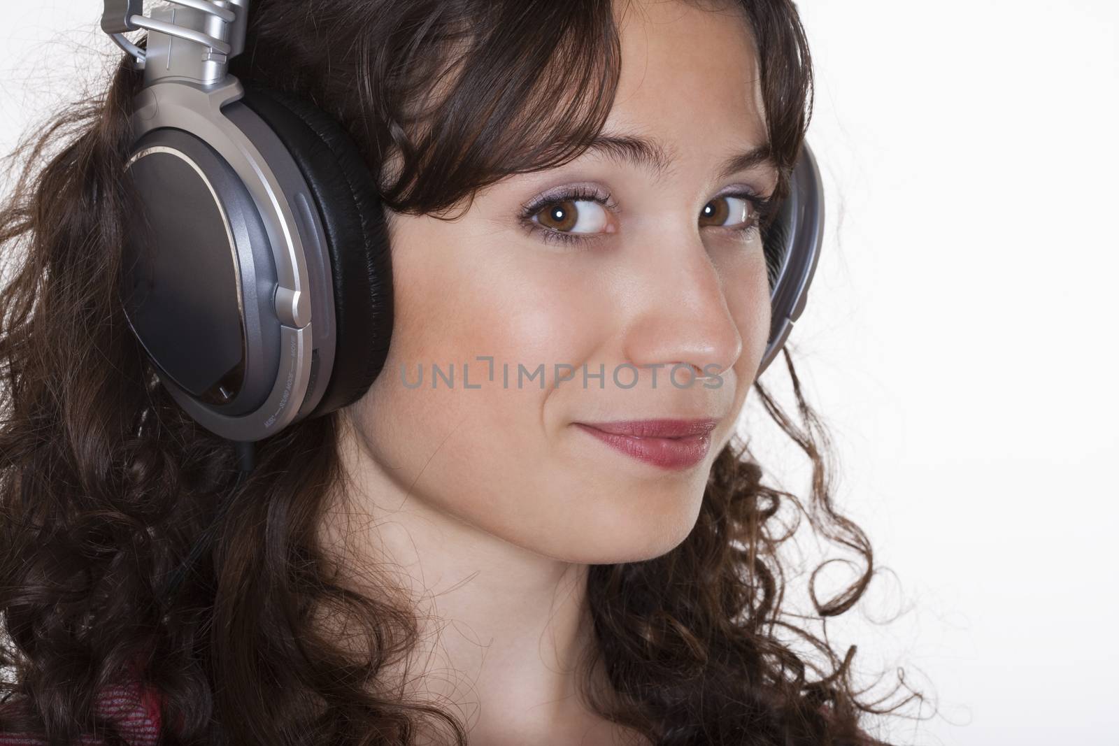 girl listening to music by courtyardpix