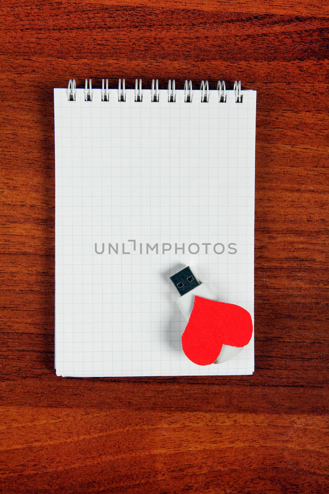 USB Flash Drives on the Note Pad by sabphoto