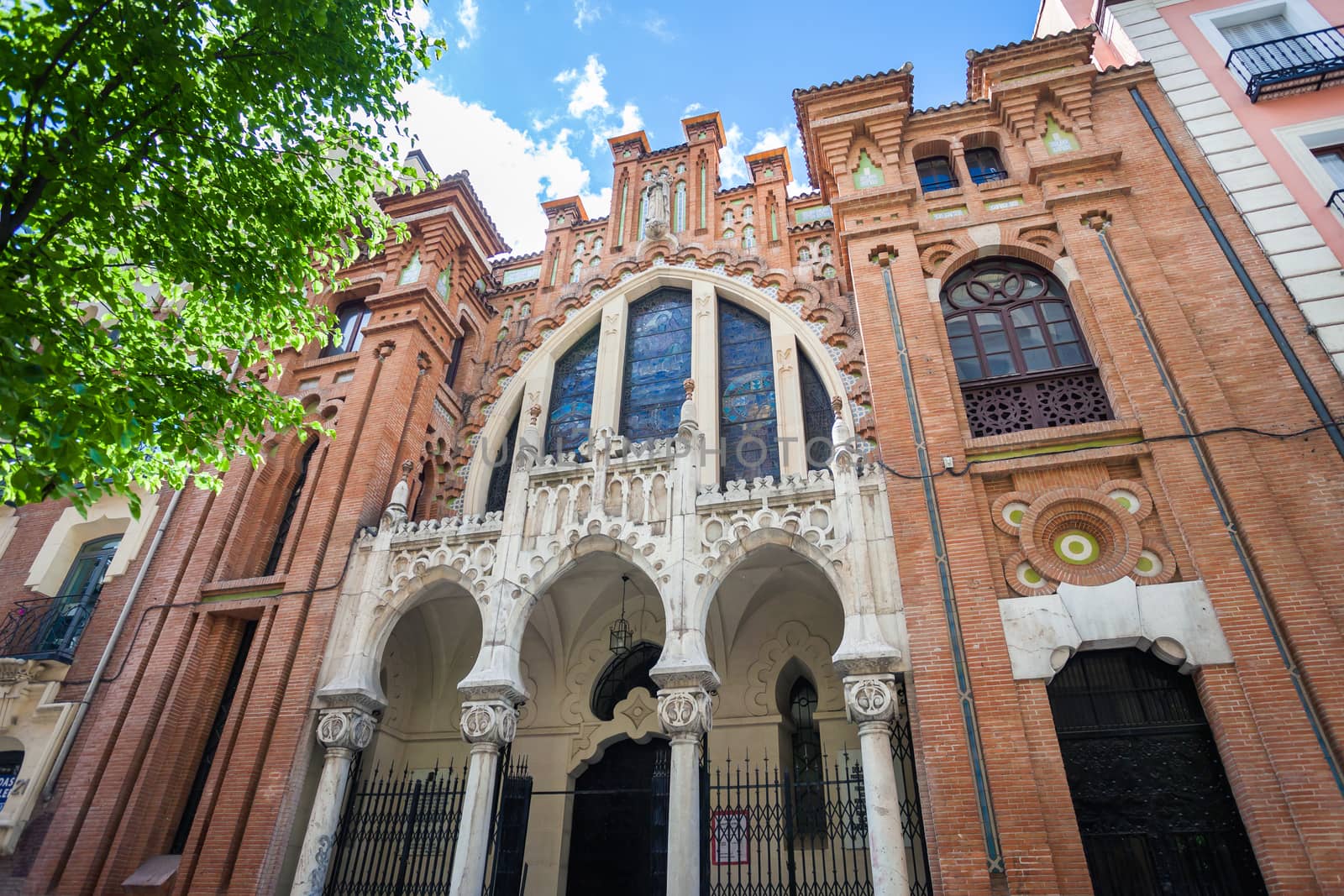 Madrid, Spain - May 6, 2012: Tipical Church on a sunny spring day in Madrid, Spain