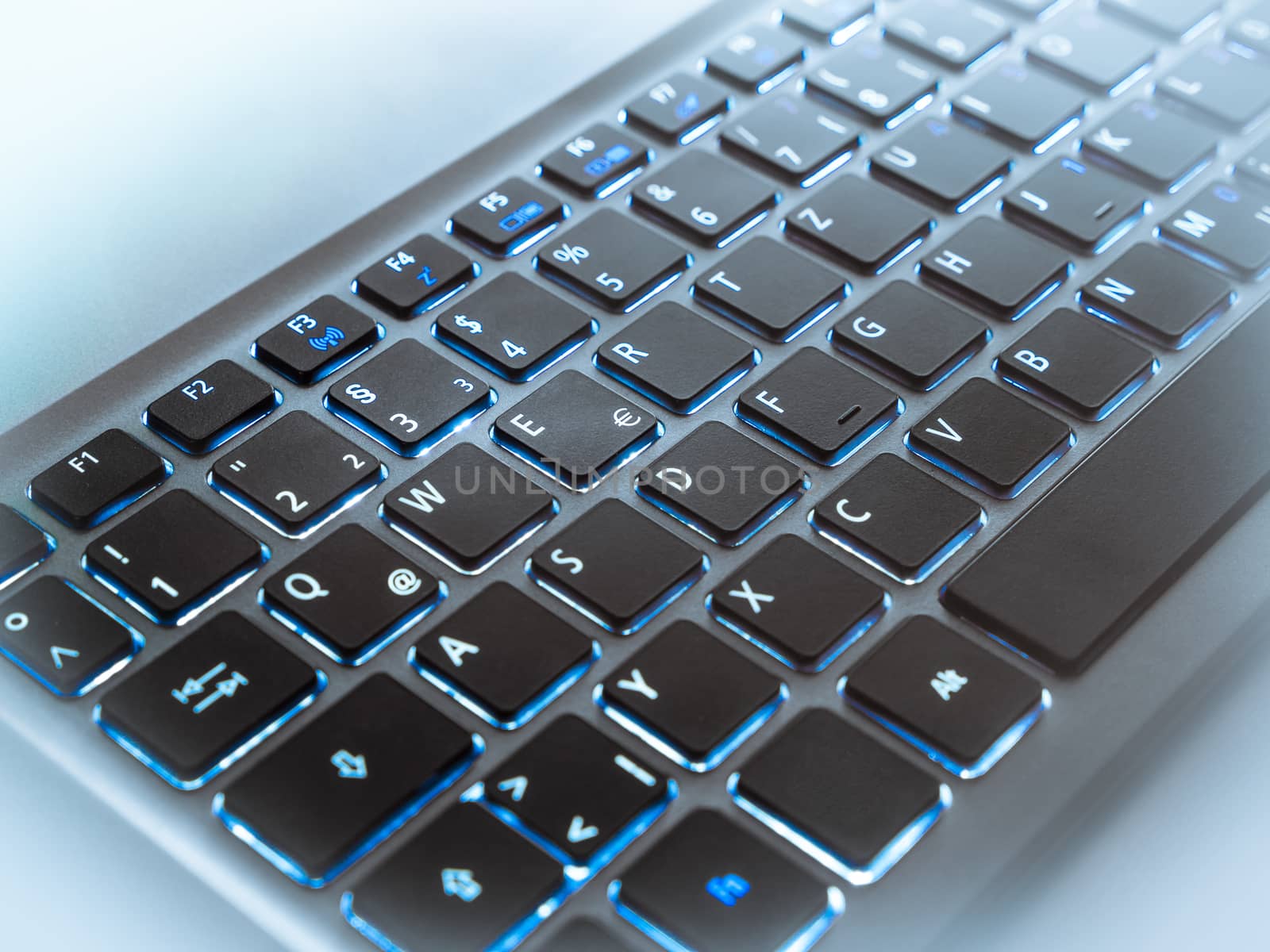Keyboard of a laptop