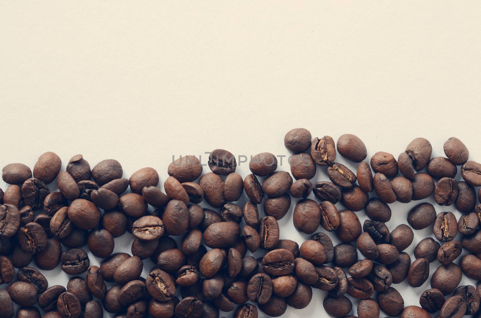 coffee beans in retro colors