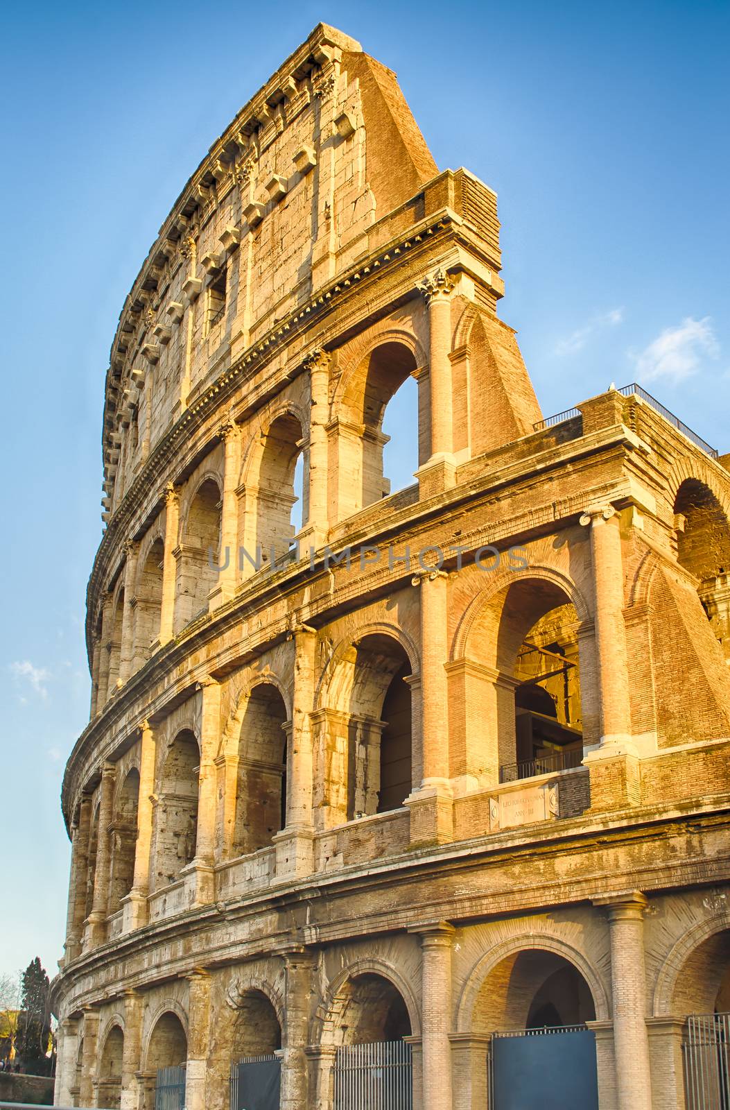 Exterior of the Colosseum in Rome, January 2015