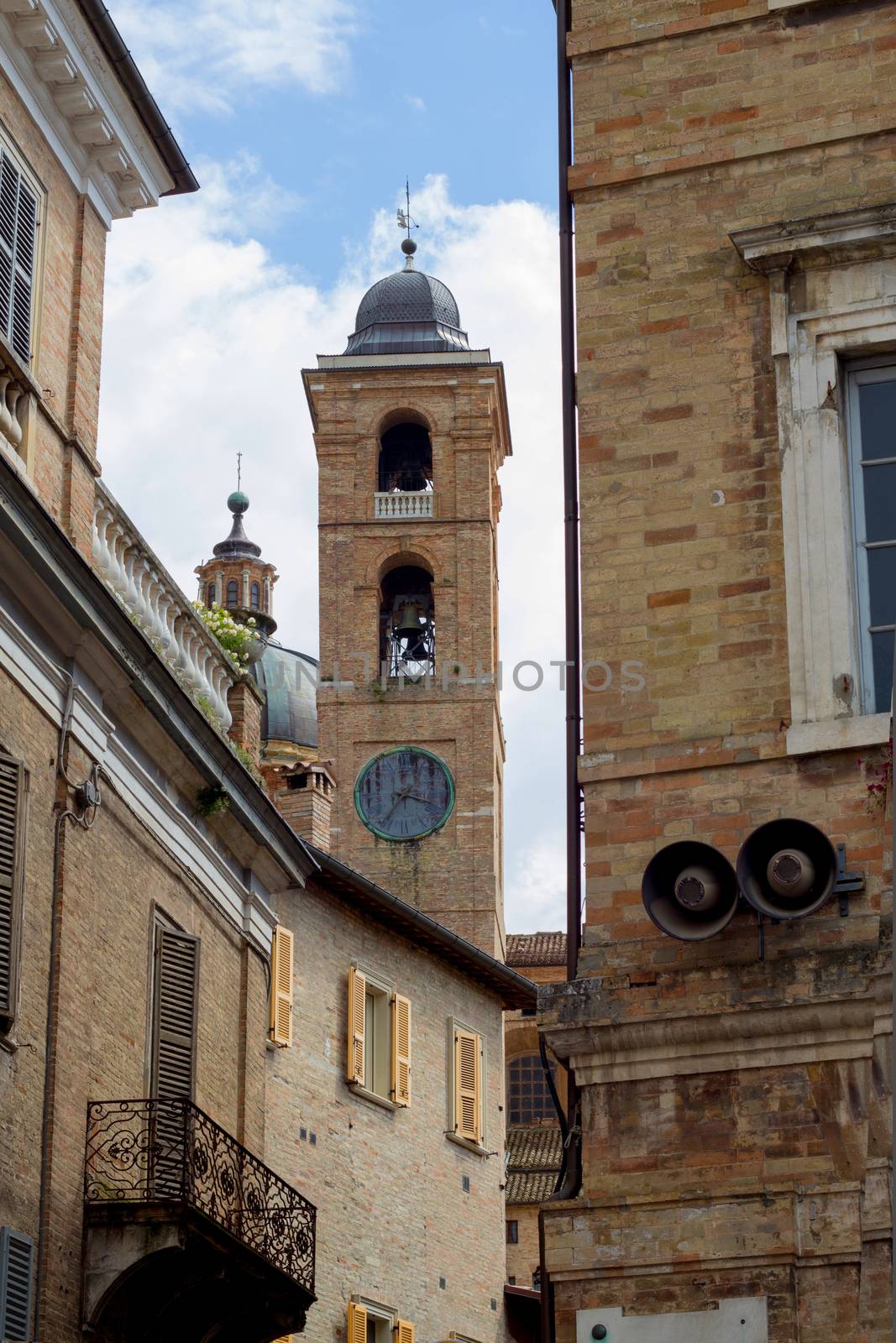 Bell tower in old city by Carbonas