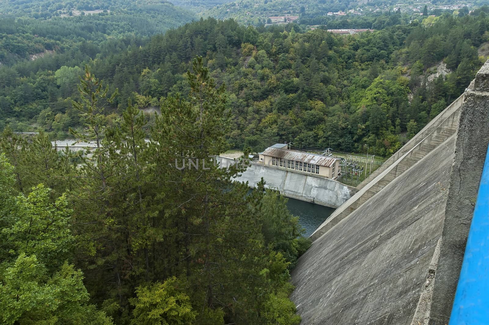 Old   HPP "Topolnitsa"  plant at Topolnitsa dam, Muhovo, Bulgaria