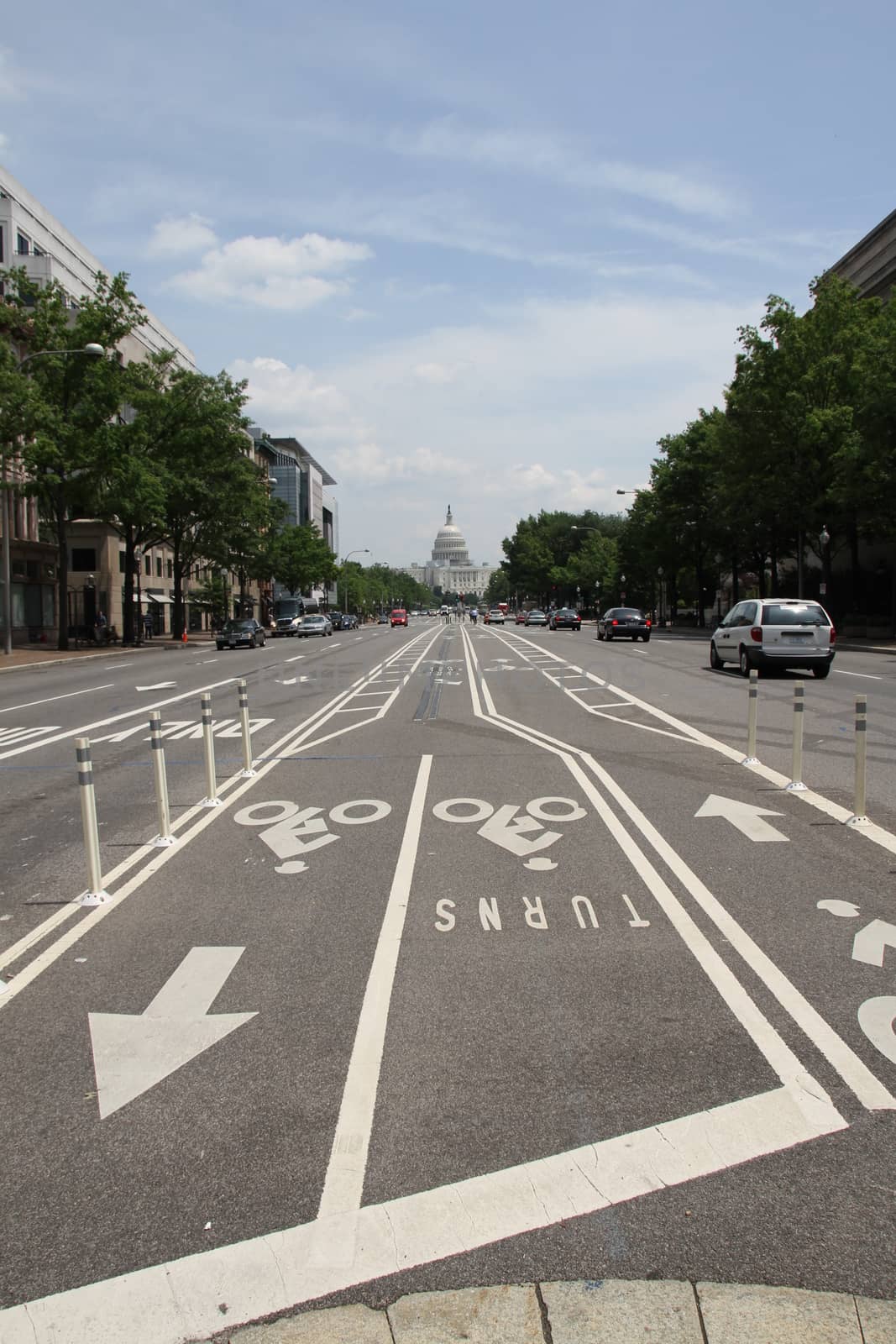 Washington DC, USA - may 15, 2012. The Capitol building in Washington, streetview