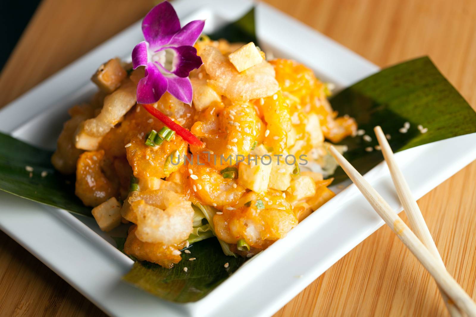 Tasty Tempura Thai Shrimp Plate by graficallyminded