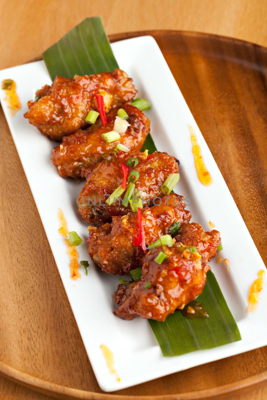 Thai Spicy Chicken Wings Appetizer by graficallyminded