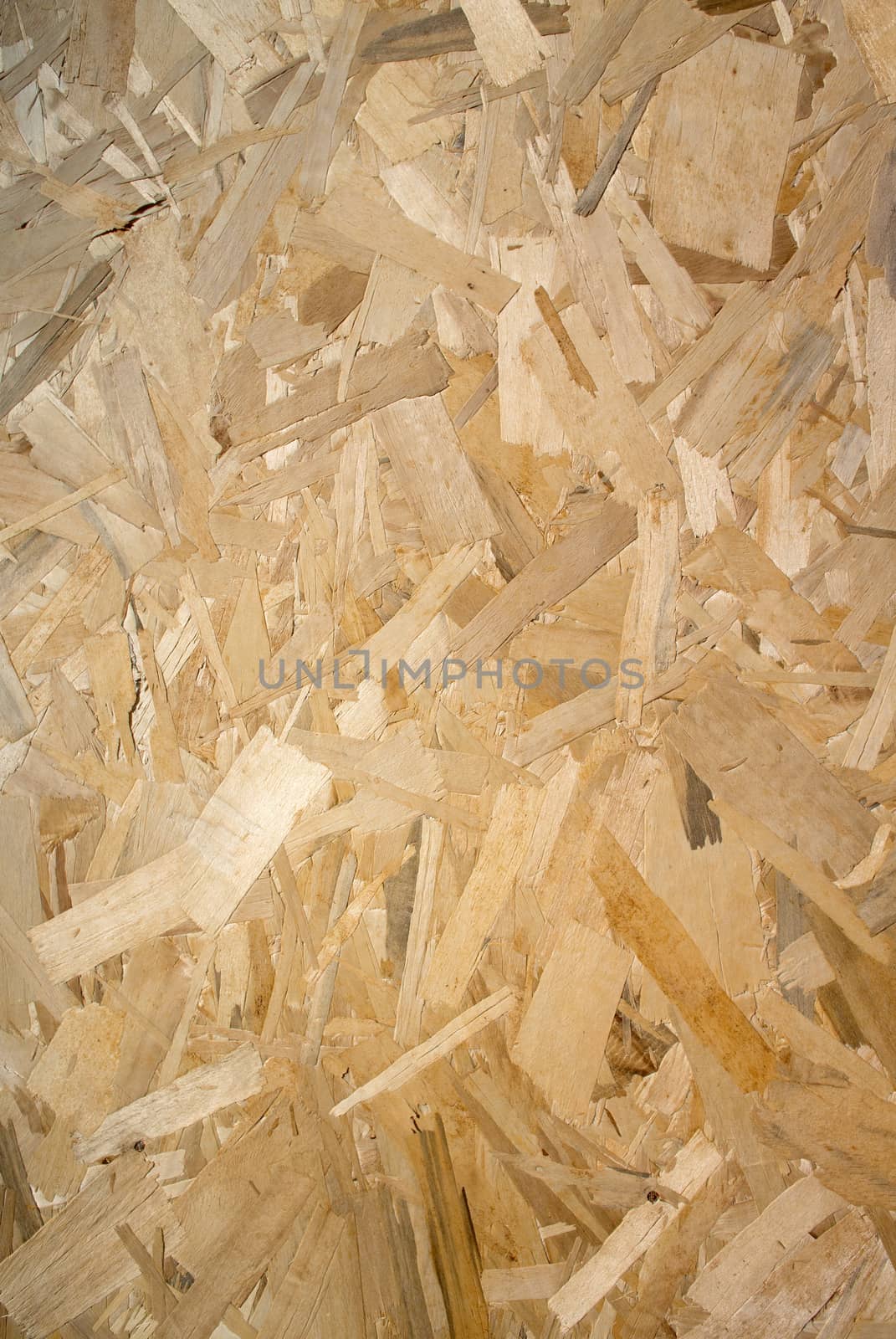 Particle board often used on construction sites