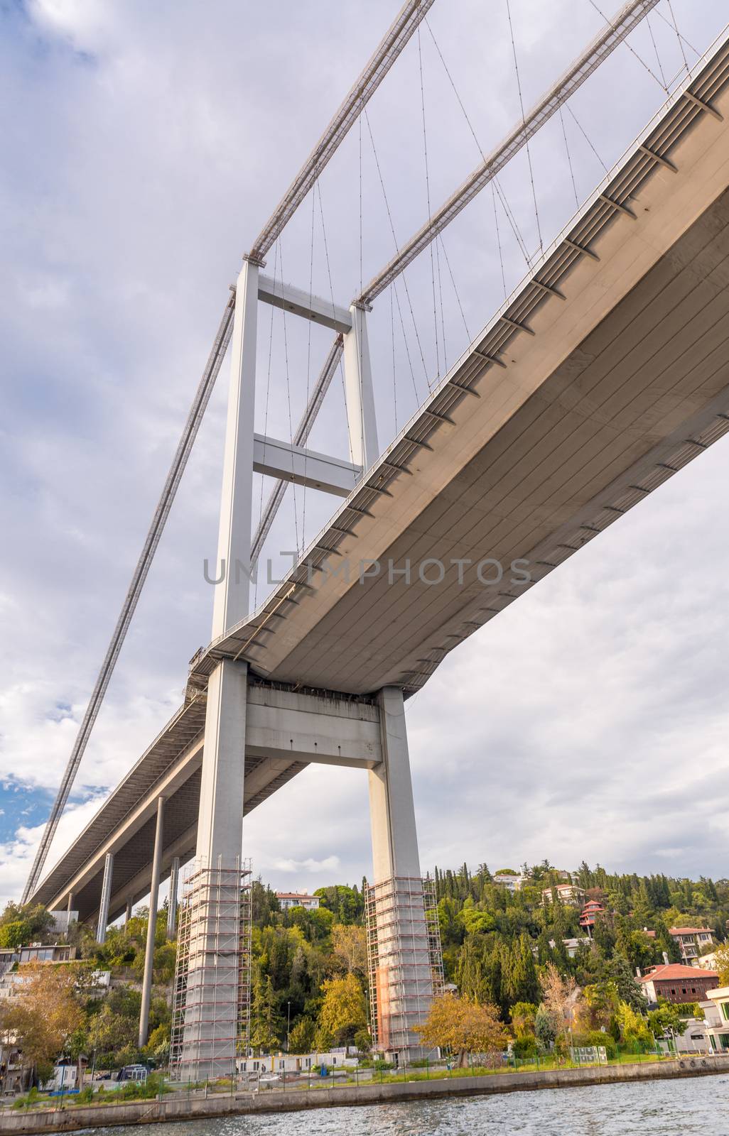 Magnificence of Bosphorus Bridge, Istanbul.