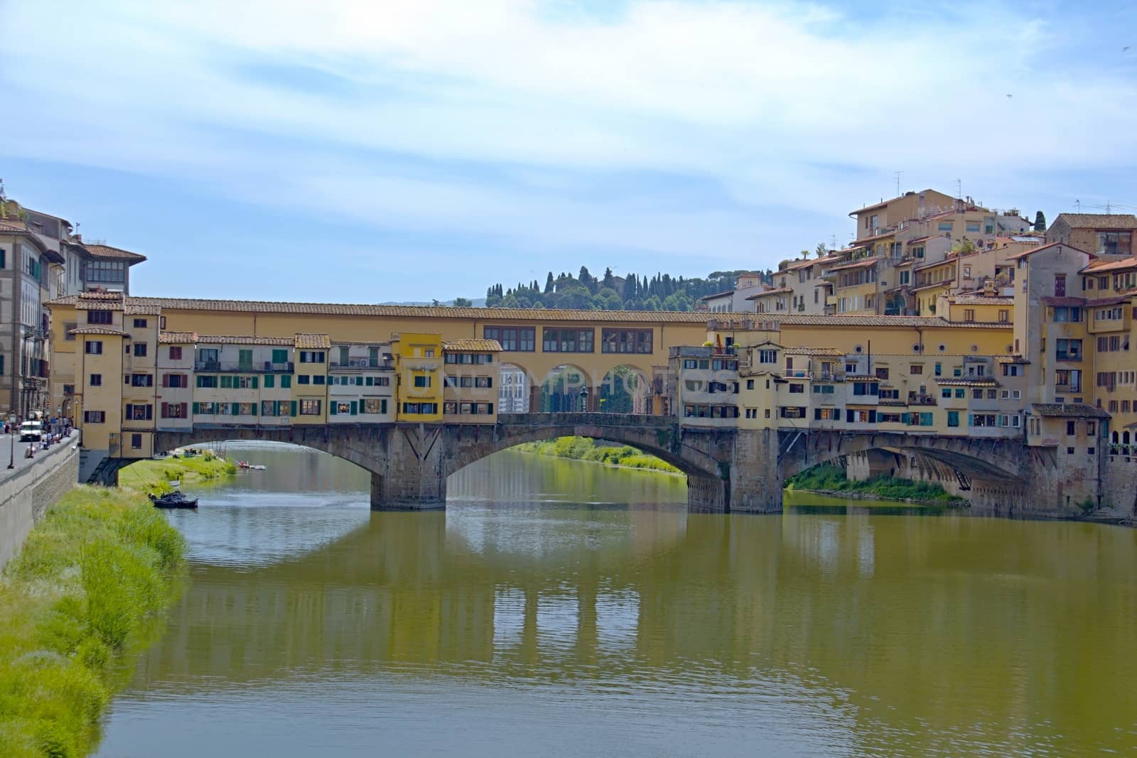 Florence river bank view by Dermot68