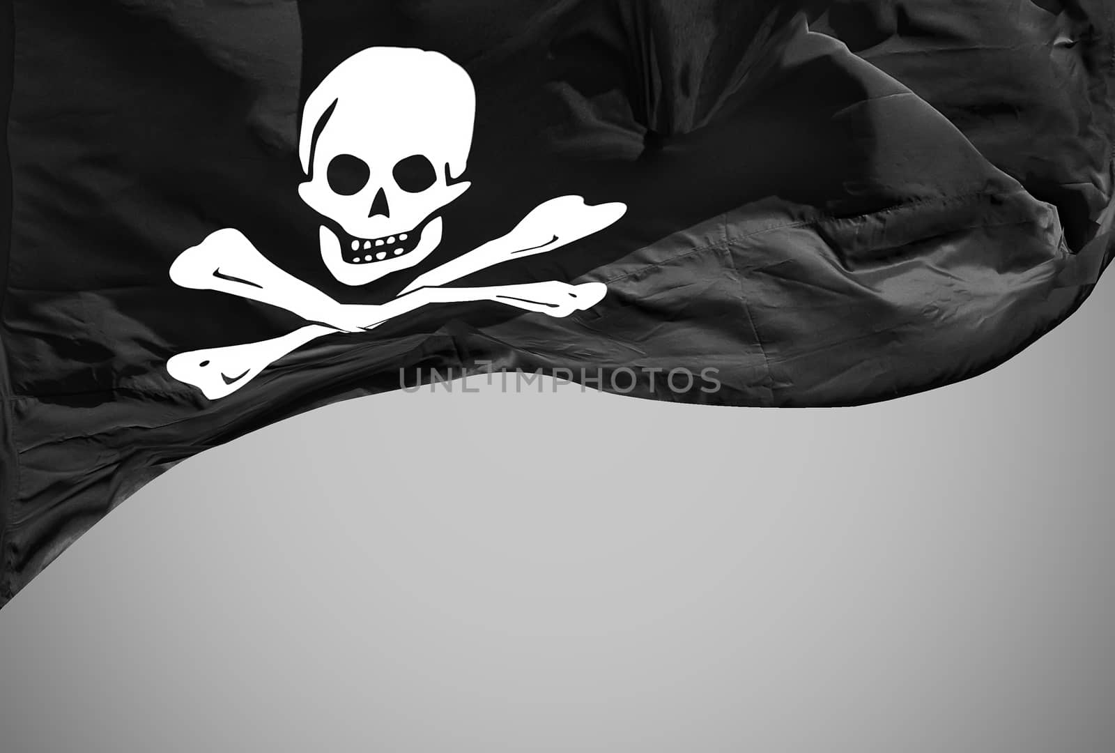 Waving Pirate Flag