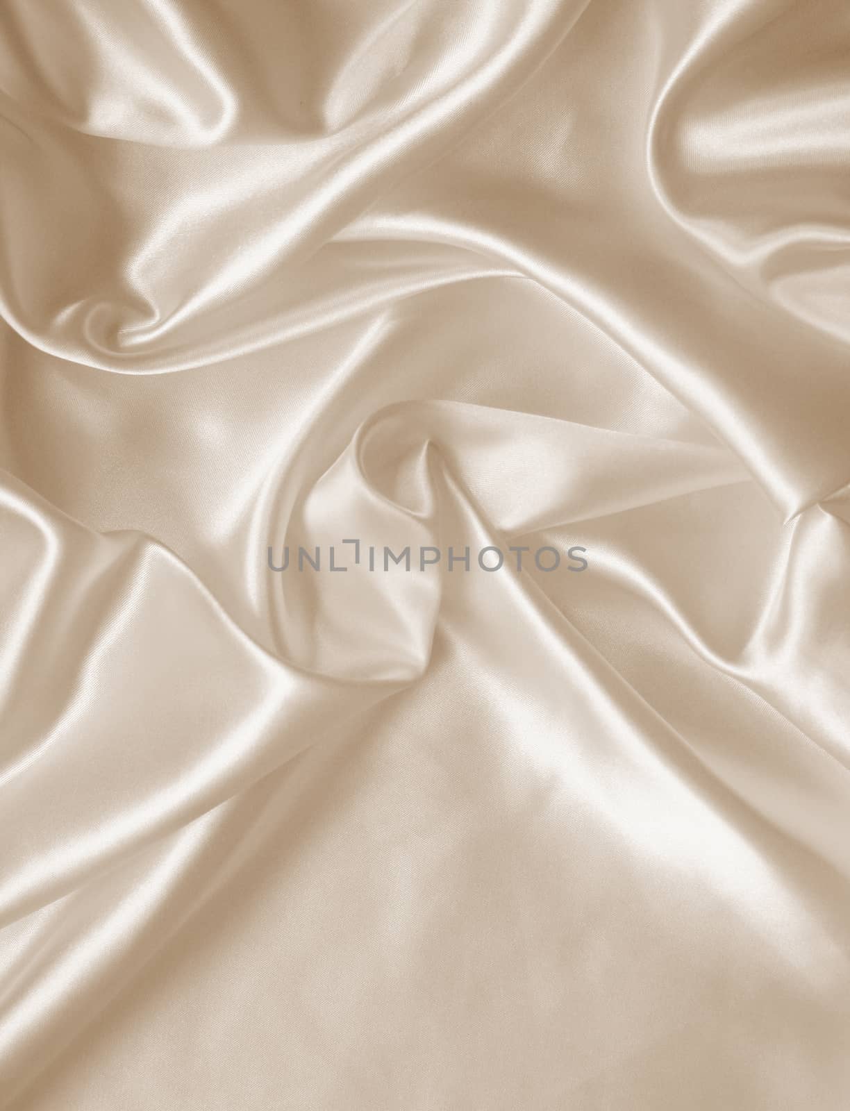 Smooth elegant golden silk as wedding background. In Sepia toned by oxanatravel