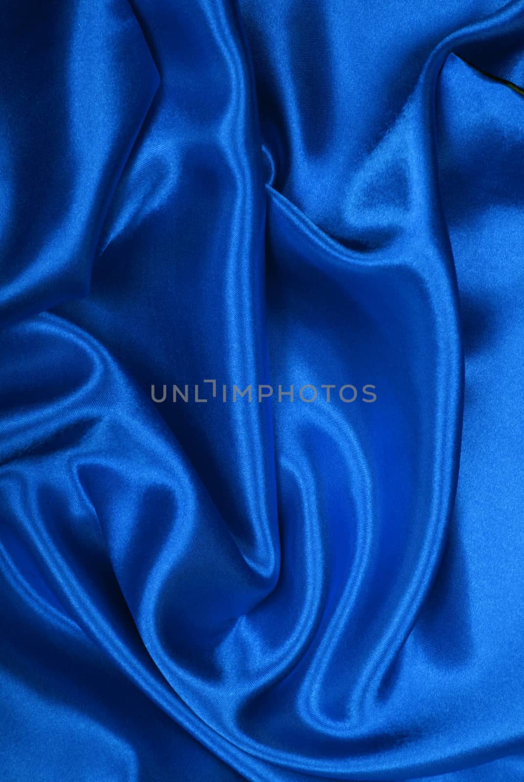 Smooth elegant blue silk can use as background 