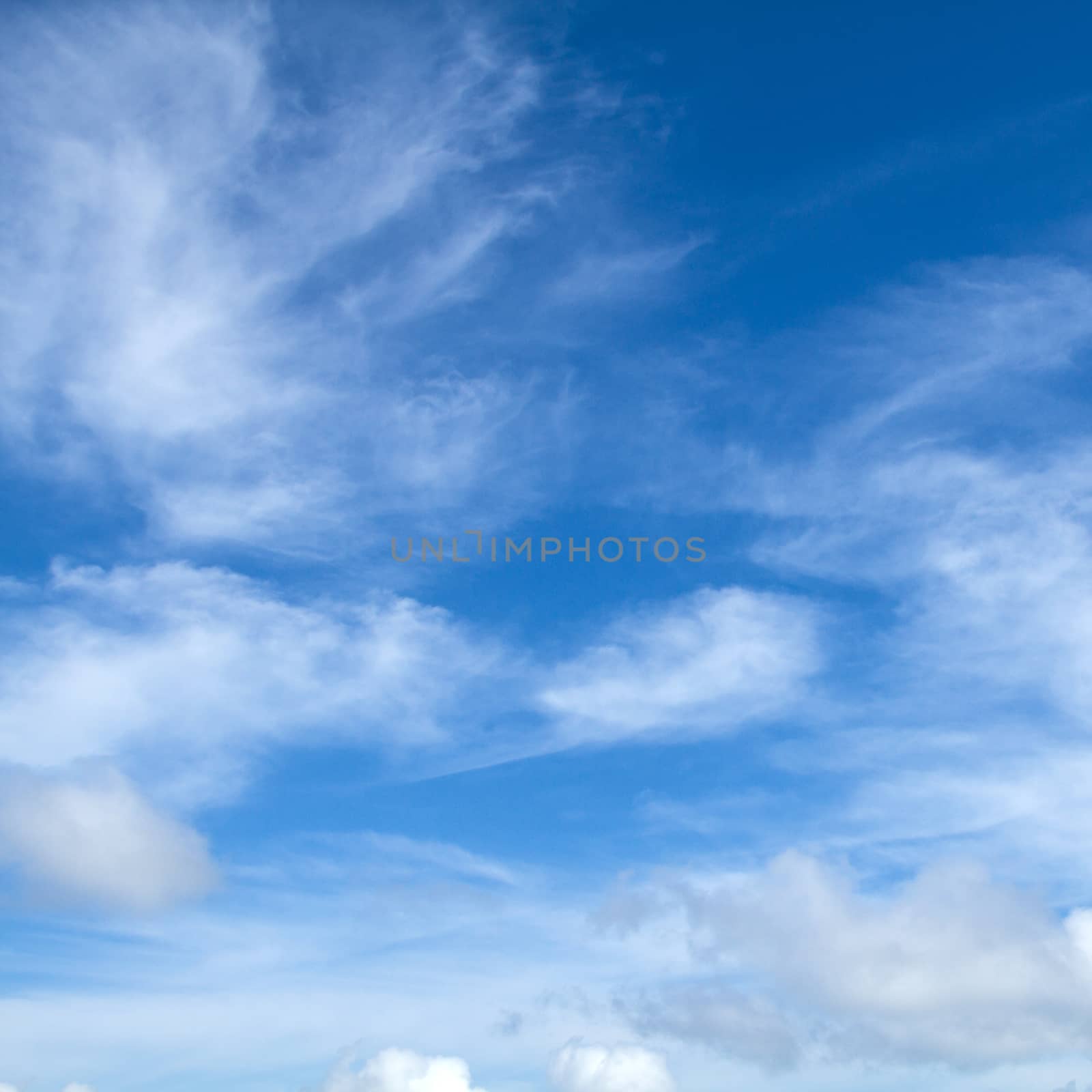 View white cloud with blue sky background