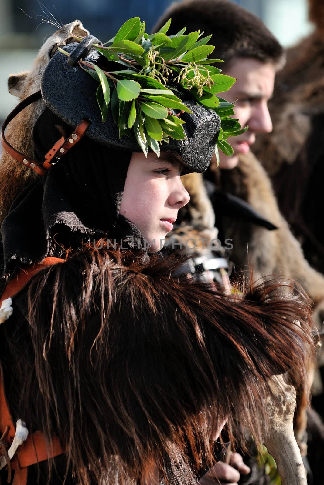 Orani, Sardinia - March 6, 2011: Parade of traditional masks of Sardinia at the Carnival of 6 March 2011 in Orani, Sardinia.