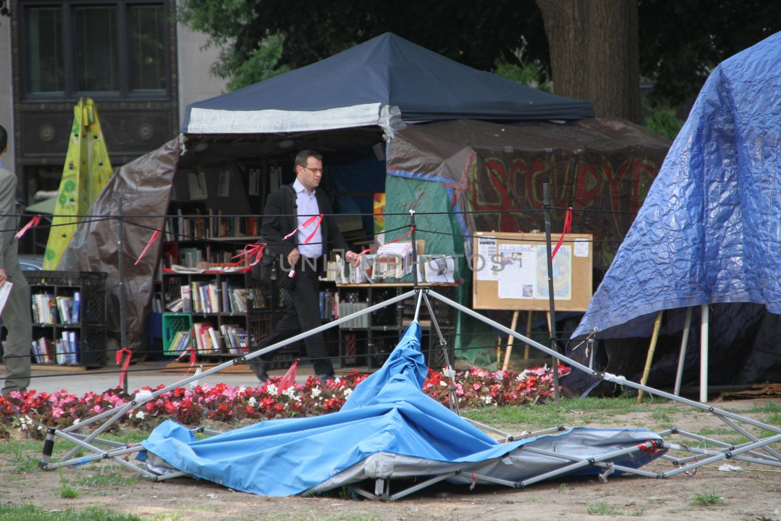 Washington DC, USA - may 18, 2012. The camp of the Occupy movement in Washington