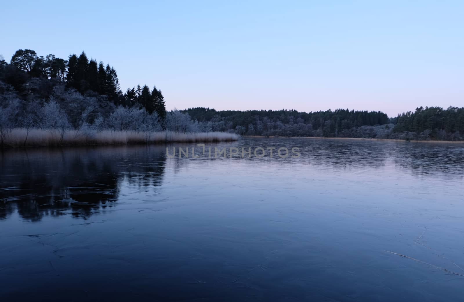 Frozen water