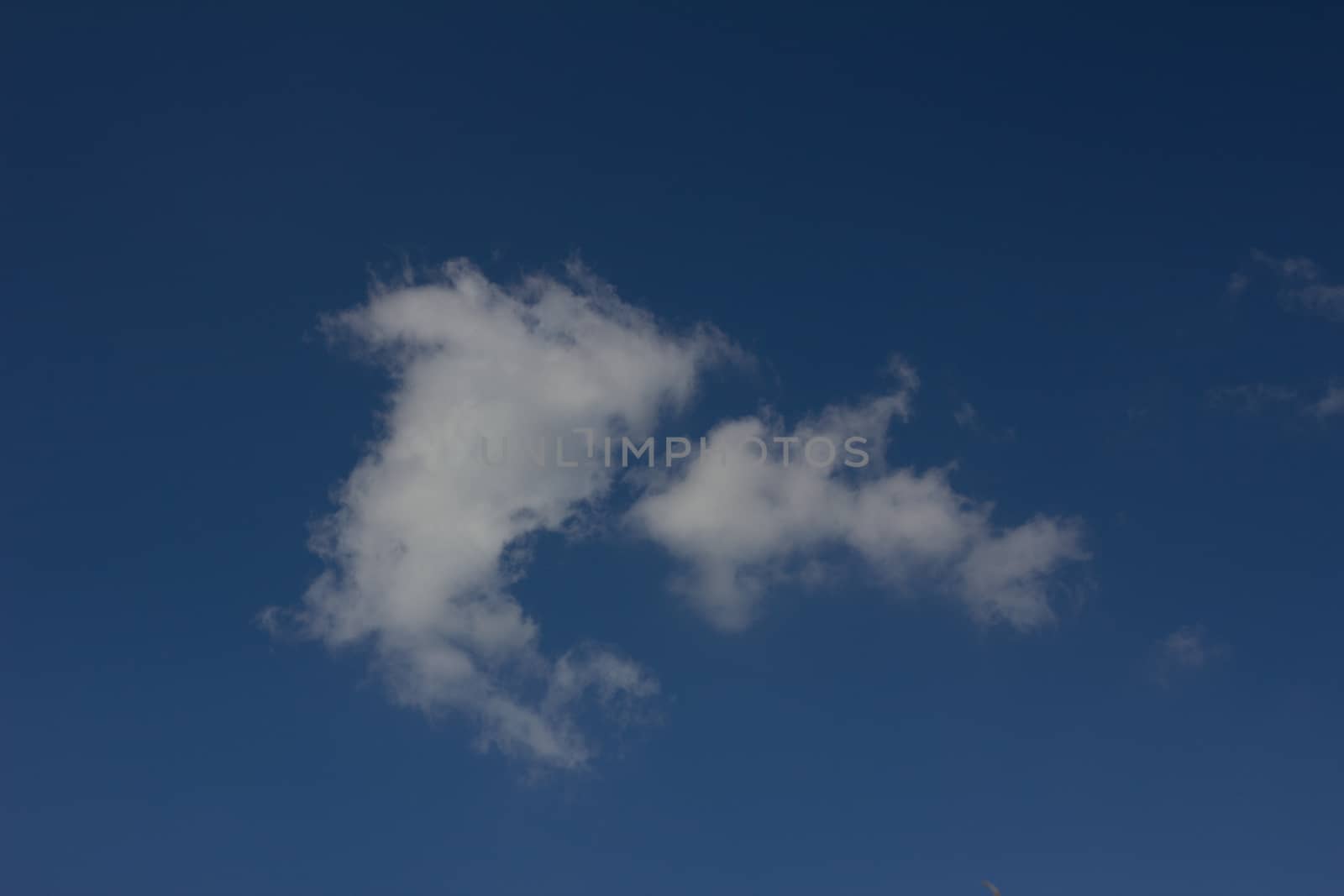 clouds in the blue sky