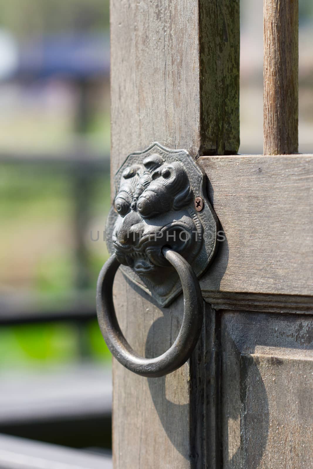 old Chinese style door handle