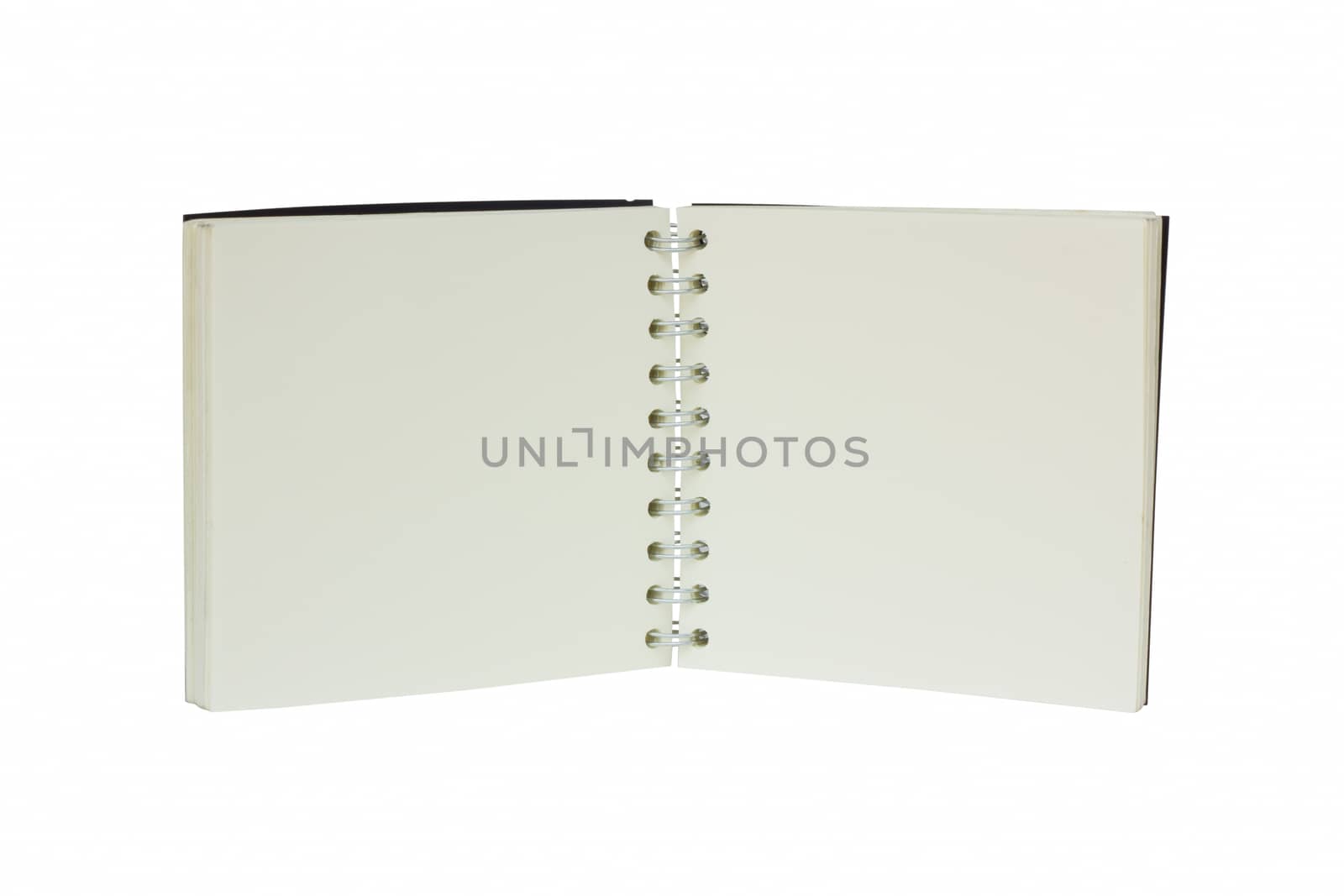 open White two page notebook without line by a3701027