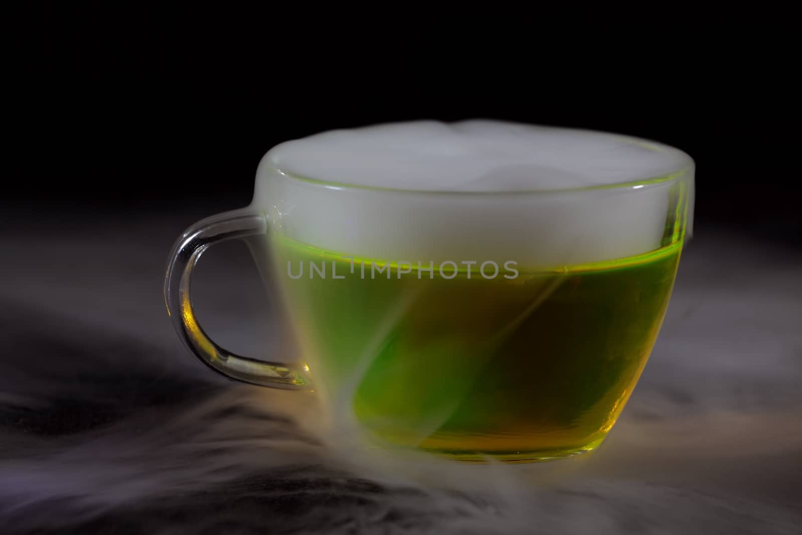 Cup in the steam