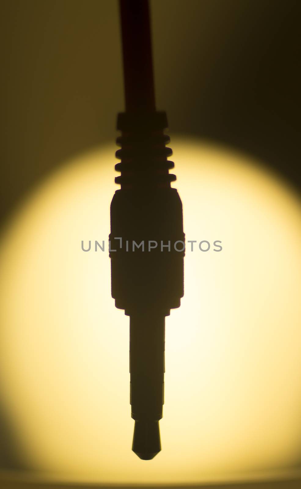 Audio cable artistic silhouette by edwardolive