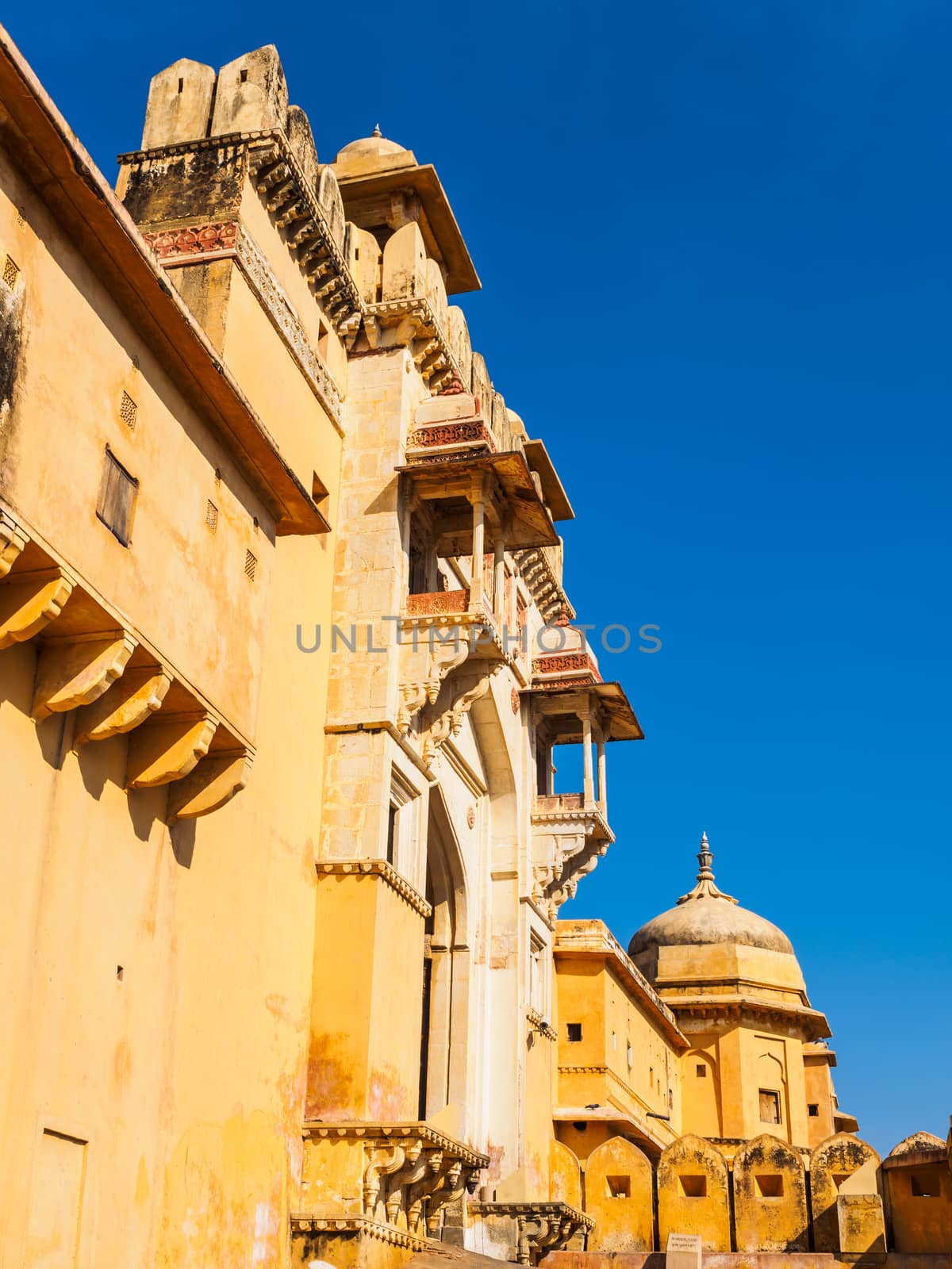 Amer Palace at the ancient Amer Fort in Rajasthan, India