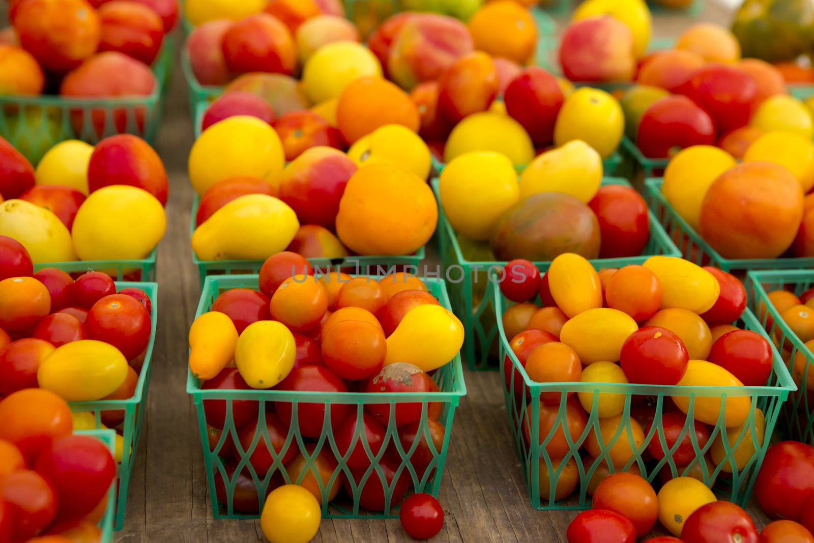 Organic tomatoes from a local market