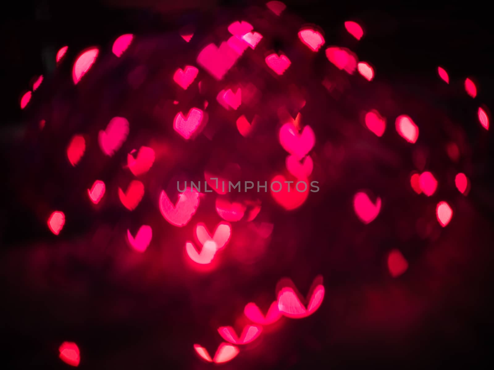 Heart bokeh background, Love Valentine's day background 